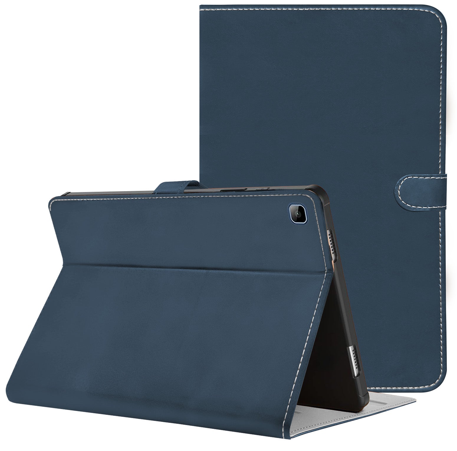 For Flip Cover Folio Case Honor Pad X8 10 Inch AGM3-W09HN (PU Matte Leather | Multi-Angle Smart Stand | Card Storage Slots | Silicone Back Pouch)