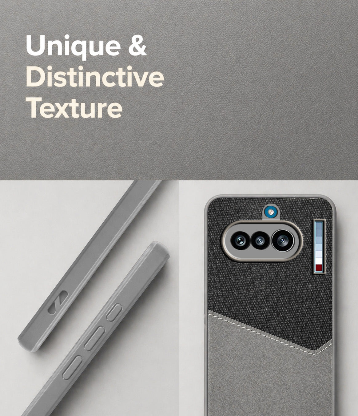For Nothing Phone 4A 5G Back Cover Case (Dual PU Leather Stitch | Professional Minimalist | Soft and Flexible)