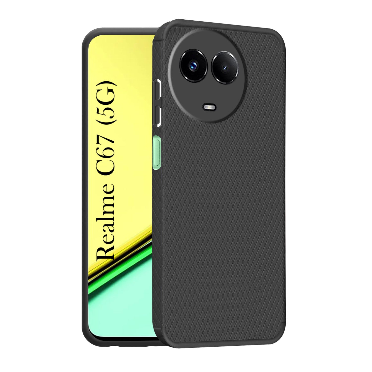 For Realme C67 Back Cover Case (Liquid Silicone | Side Grip | Camera Protection)