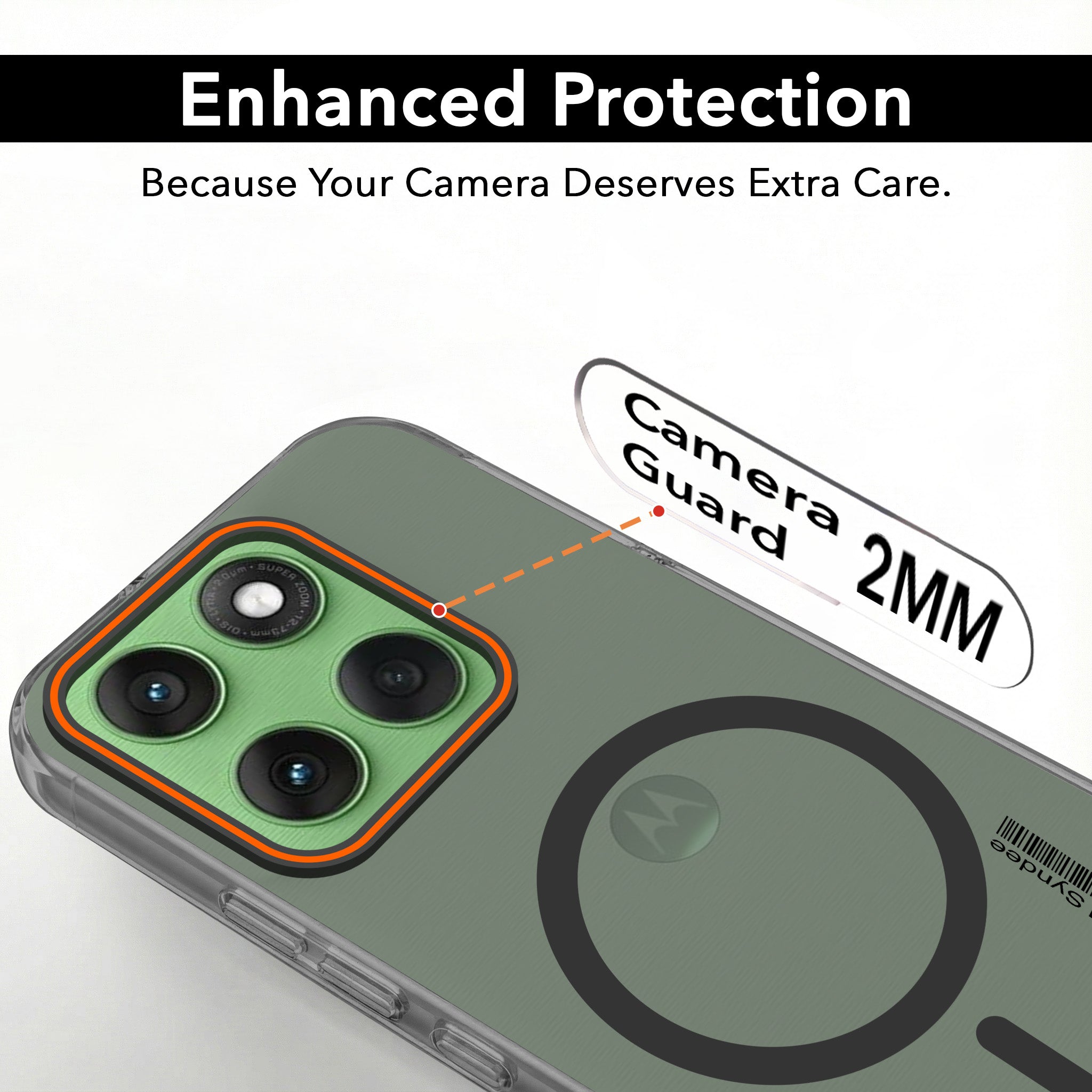 For Motorola Moto Edge 60 Back Cover Case (Soft Touch | Camera Bump Protection | MagSafe Compatible | Matte Finish)
