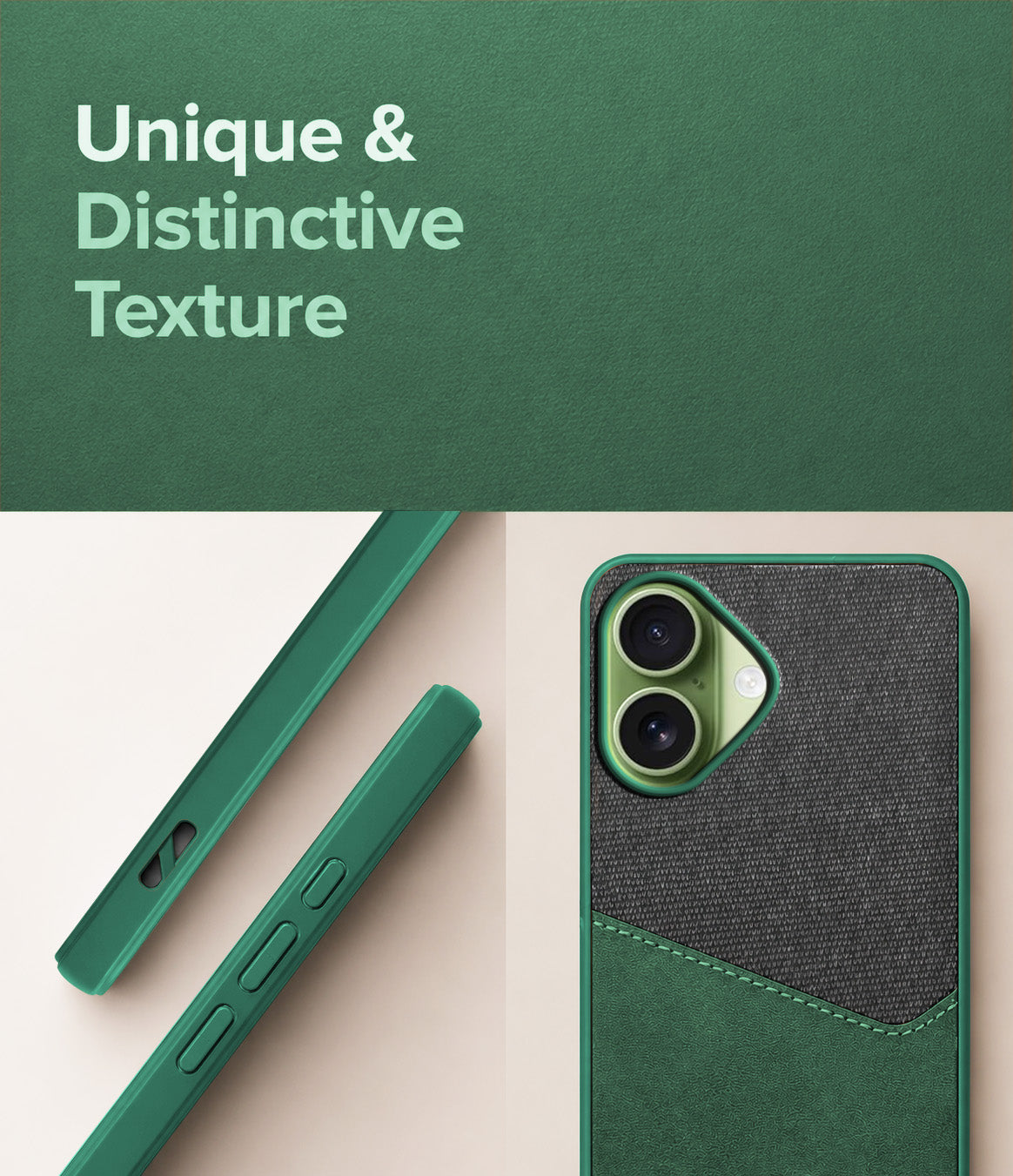 For Apple iPhone 17 Back Cover Case (Dual PU Leather Stitch | Professional Minimalist | Soft and Flexible)