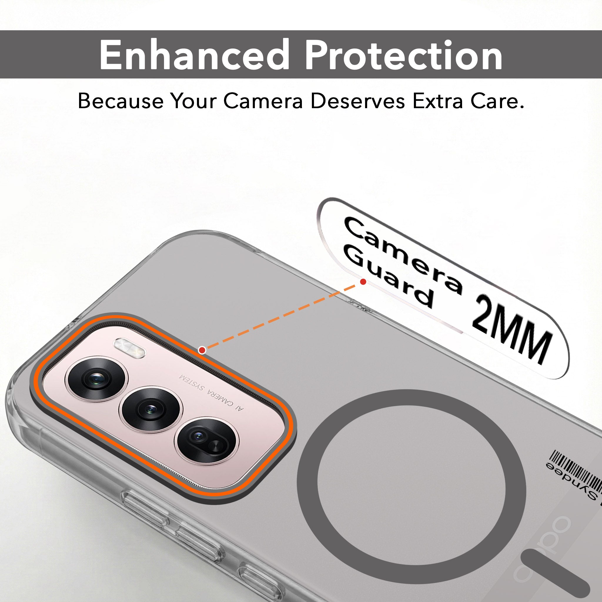 For Oppo Reno12 Pro 5G | Oppo Reno 12 Pro 5G Back Cover Case (Soft Touch | Camera Bump Protection | MagSafe Compatible | Matte Finish)