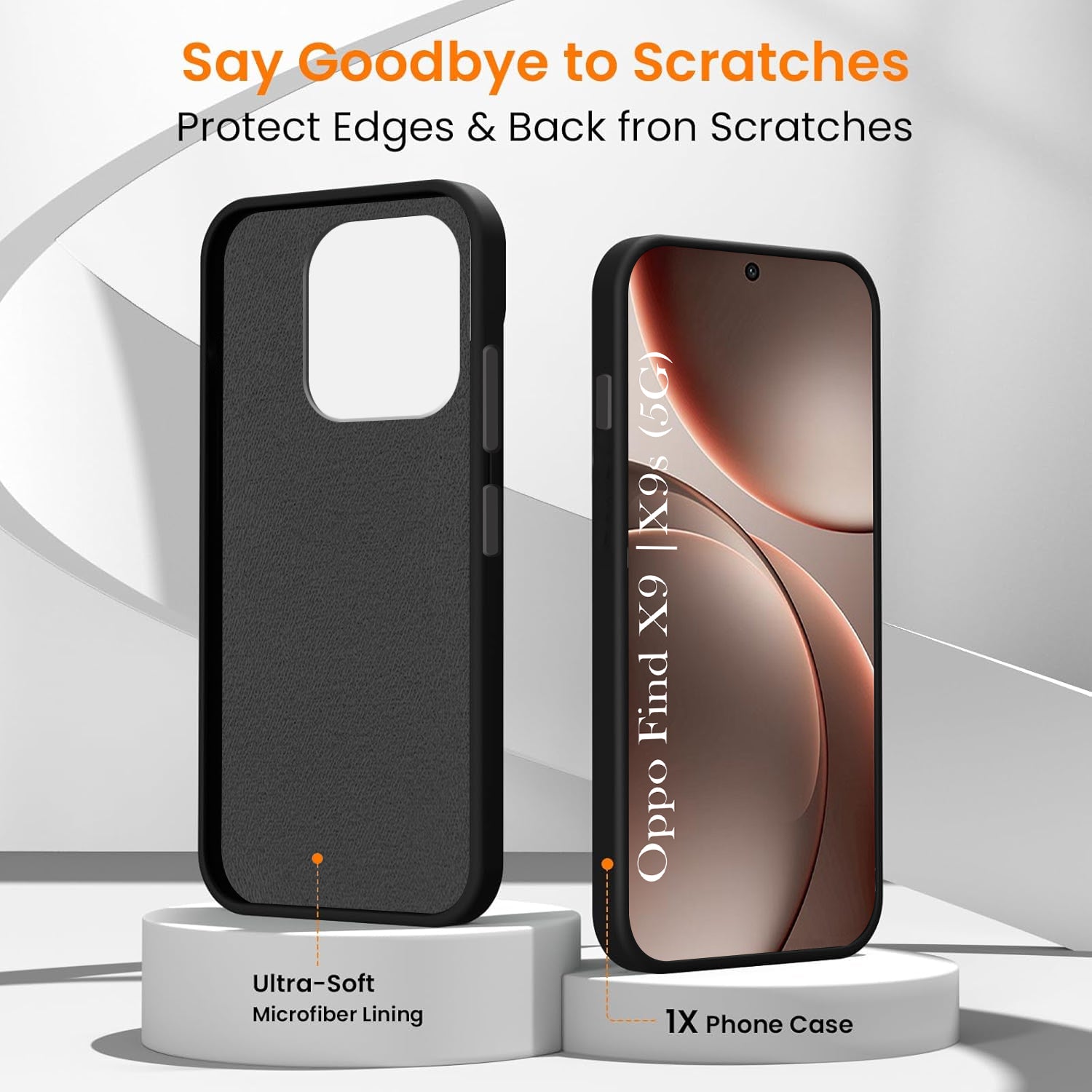 For Oppo Find X9 | Oppo Find X9s Back Cover Case Rubberised  (Textured Grip Design | Micro-Fiber Cloth Inside | Slim and Light Weight | Soft Touch and Feel)