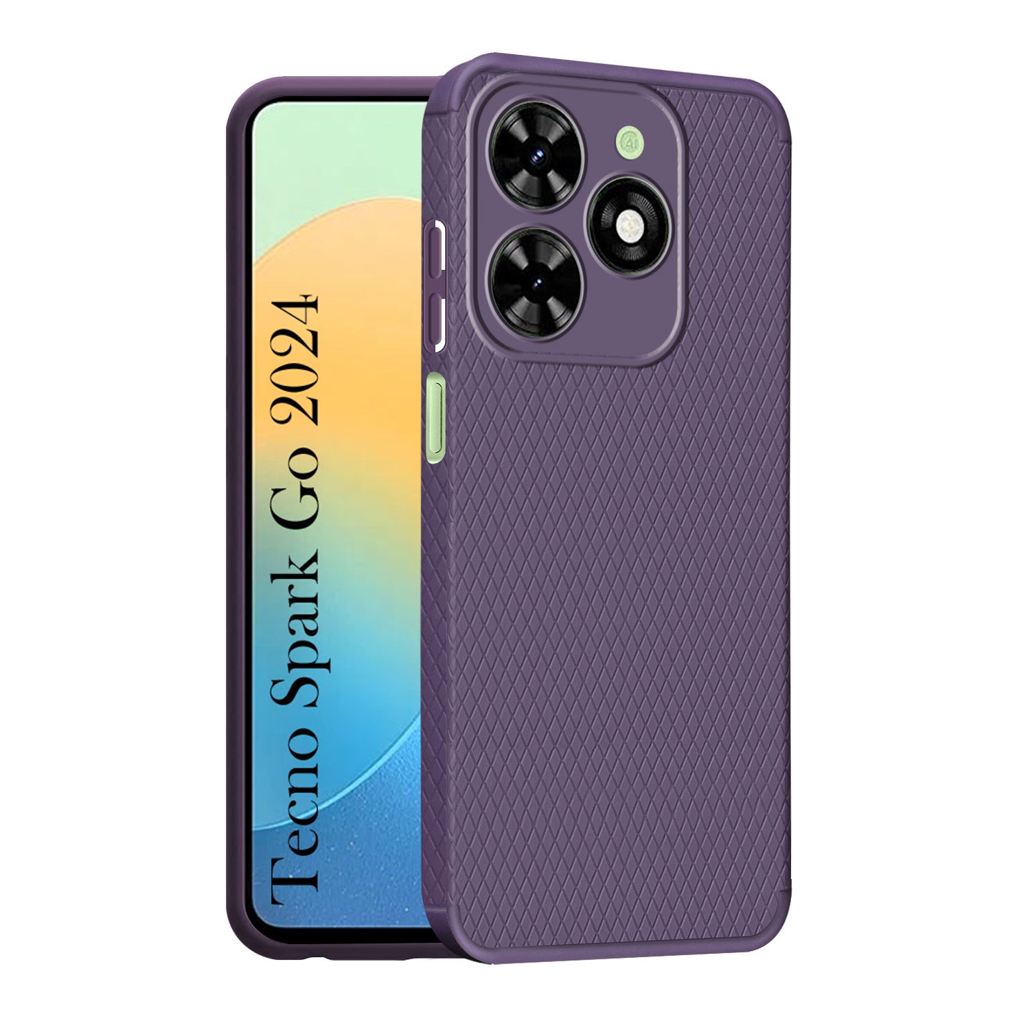 For Tecno Spark Go 2024 Back Cover Case (Liquid Silicone | Side Grip | Camera Protection)