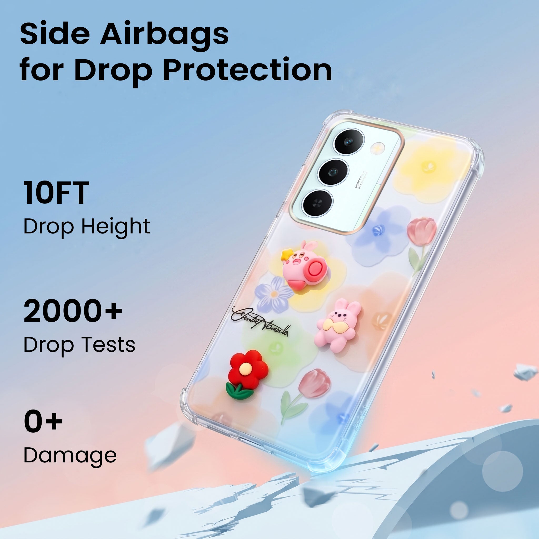For Realme P4 Lite 5G | Realme Narzo 100 Lite 5G Back Cover Case (3D Cute Cartoons | Hard Back Side Soft | Matte Premium Finish | HD Printing)