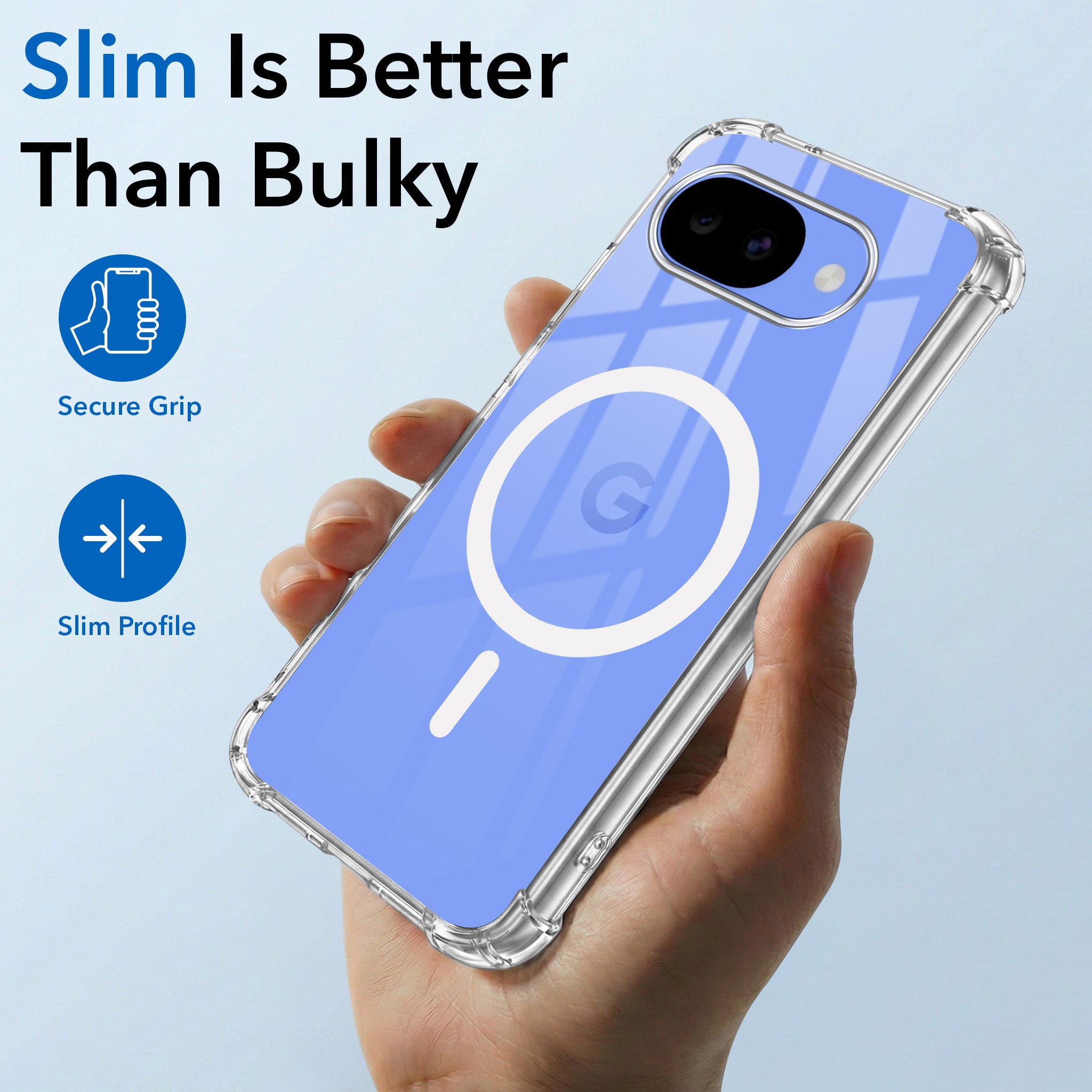 For Google Pixel 10a Back Cover Shockproof Crystal-Clear (Magsafe Wireless Support | Drop & Camera Protection | Hard Polycarbonate)