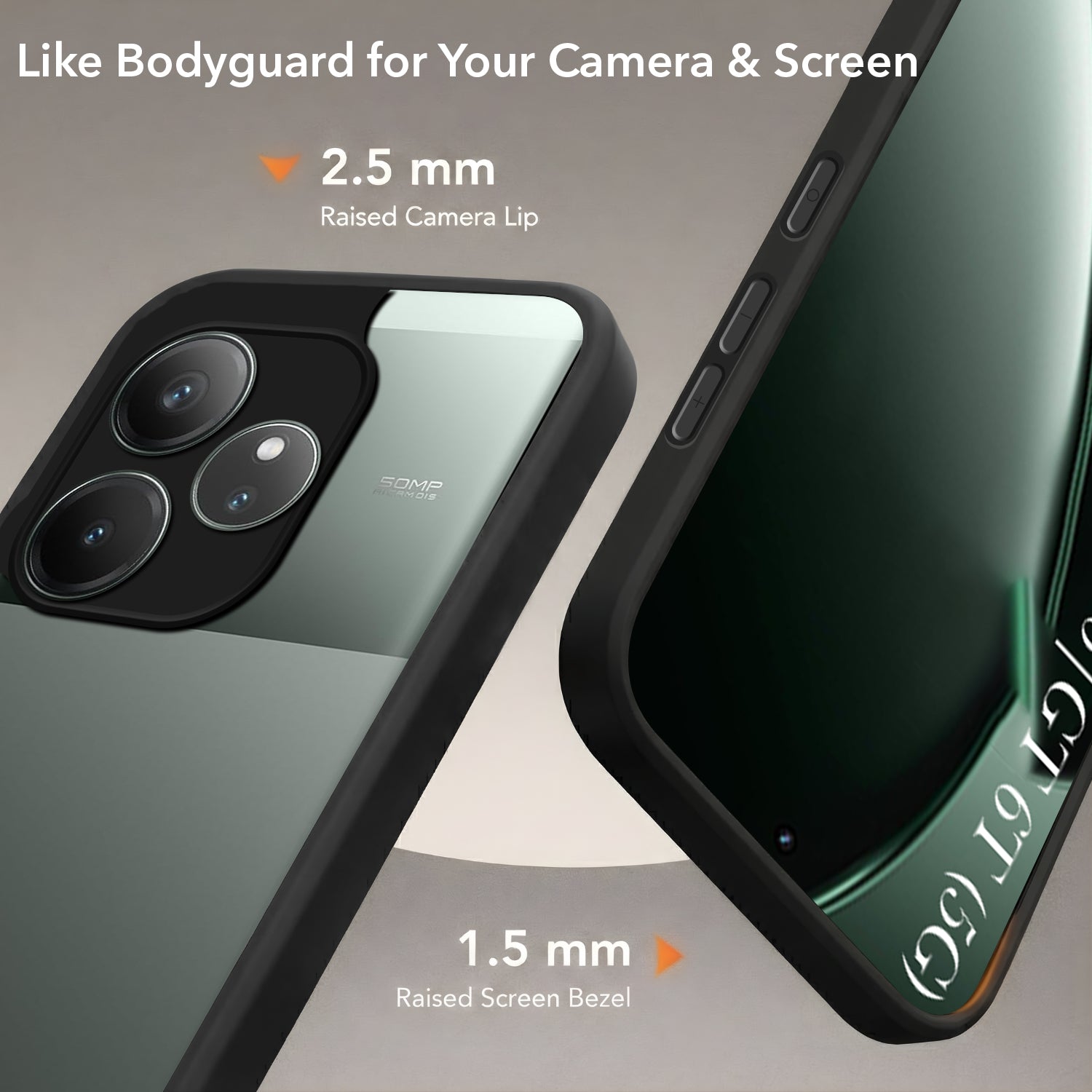 For Realme GT 6 | GT 6T 5G Back Cover Case (Built-in Stand | Lifetime Anti Yellow | Kickstand Shockproof | Camera Protection | MagSafe Compatible)