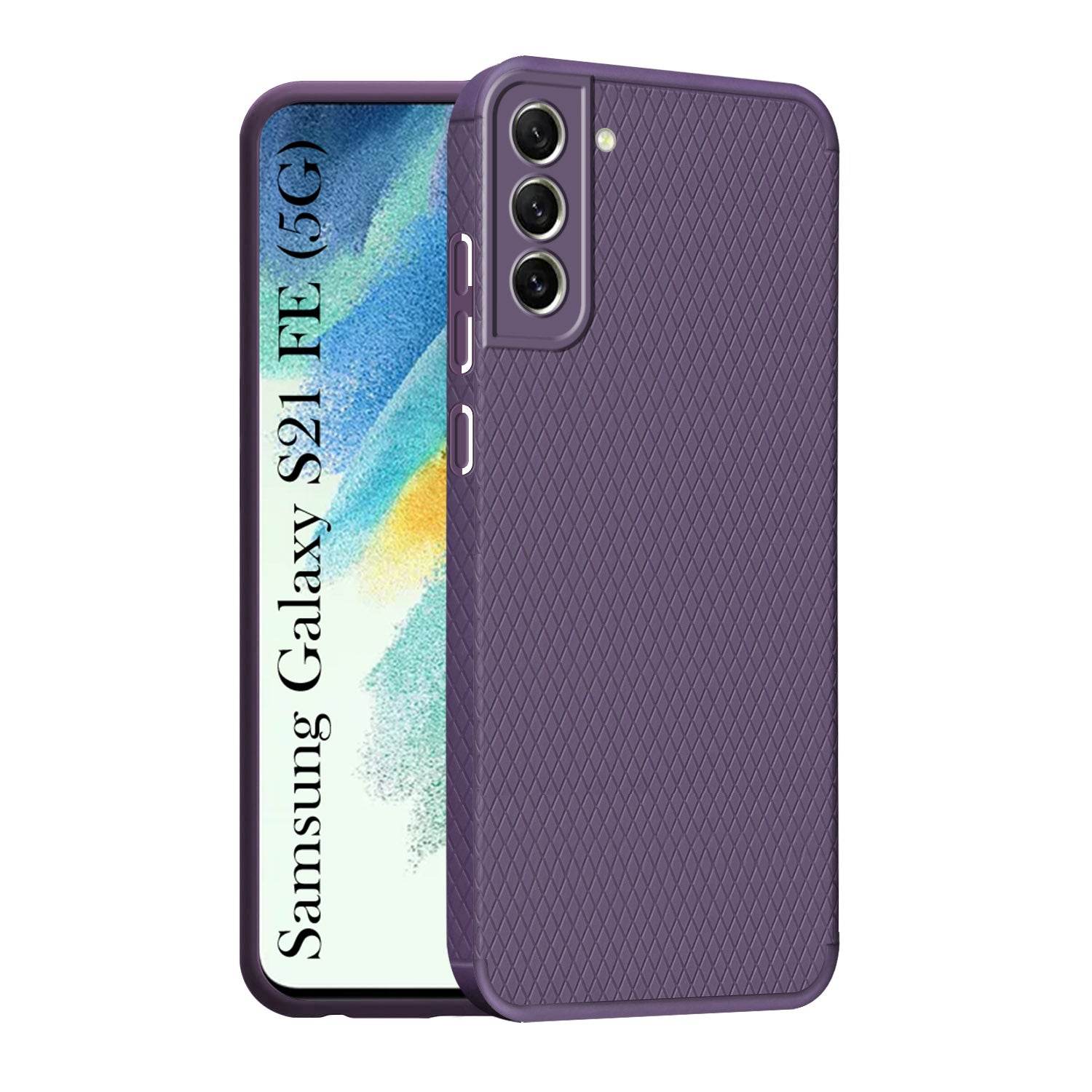 For Samsung Galaxy S21 FE 5G Back Cover Case (Liquid Silicone | Side Grip | Camera Protection)