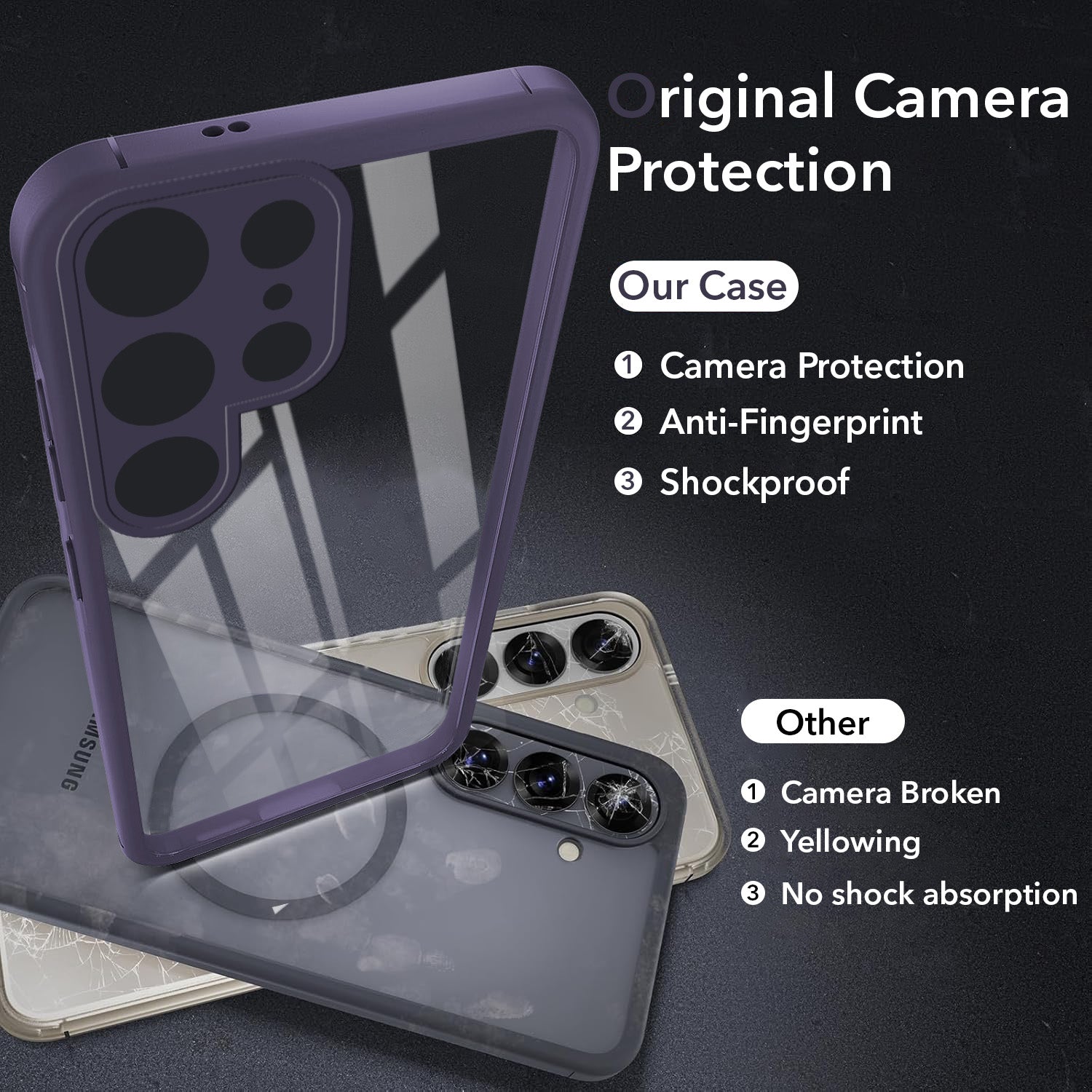 For Samsung Galaxy S23 Ultra Back Cover Case Ultra-Hybrid (Lifetime Anti Yellow | Anti Scratch | Crystal Clear Shockproof)
