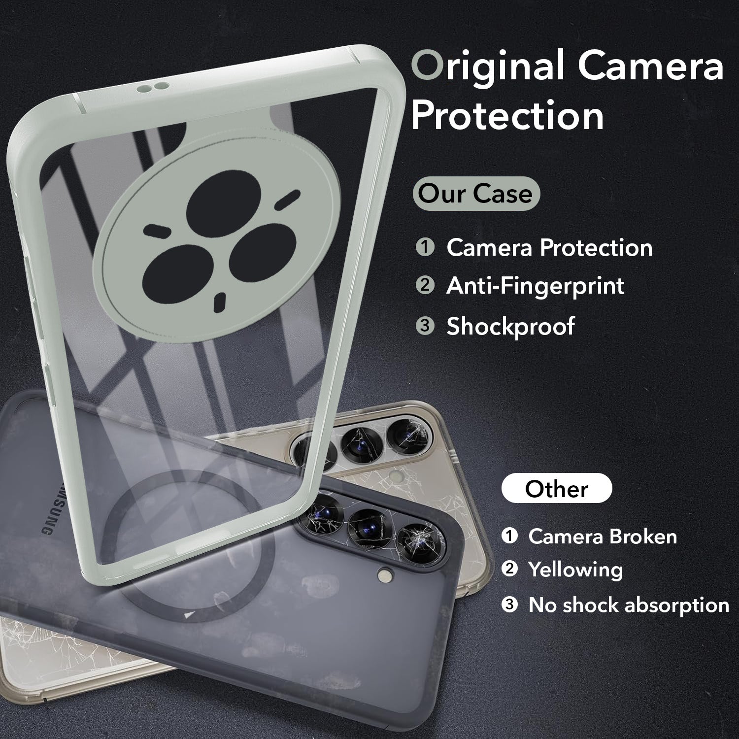 For Realme 14 Pro Back Cover Case (Lifetime Anti Yellow | Anti Scratch | Crystal Clear Shockproof)