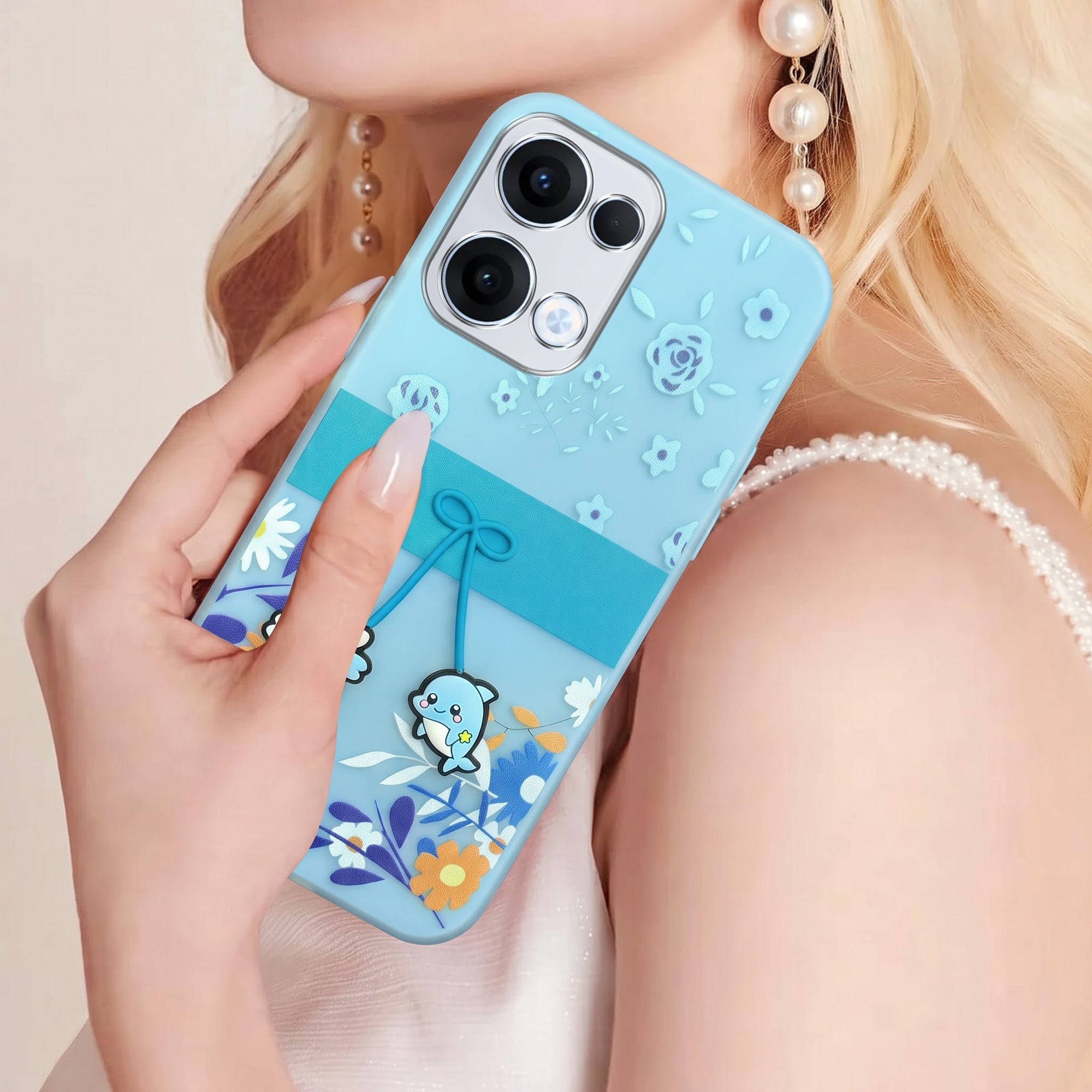 For Oppo Reno13 | Oppo Reno 13 Back Cover Case (3D Cute Cartoons | Hard Back Side Soft | Matte Premium Finish | HD Printing) (Copy) (Copy)