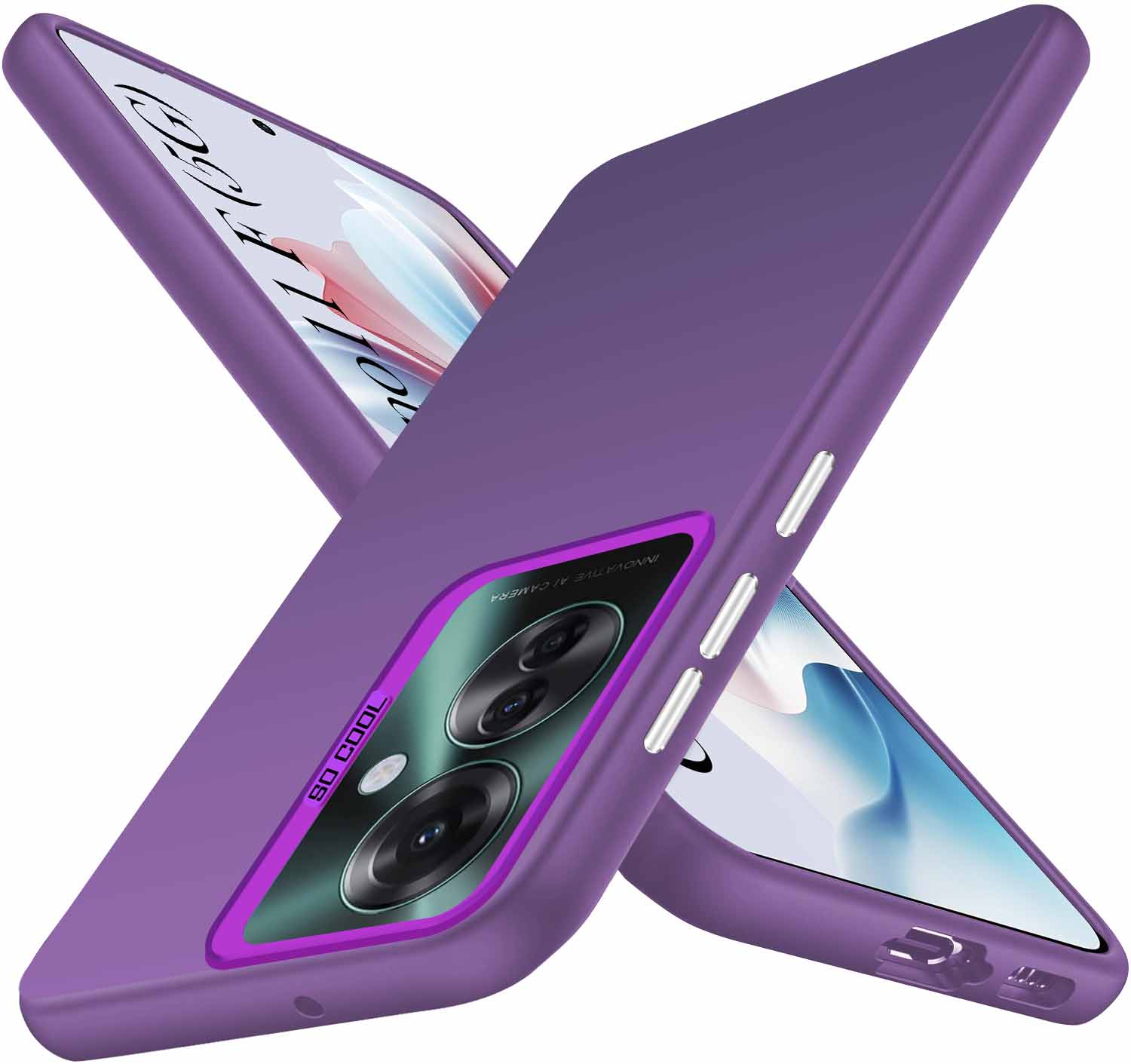 For Oppo Reno11 F 5G | Oppo Reno 11F 5G Hard Back Cover Case (Velvet Touch | Professional Glossy Finish | Camera Protection Bump)