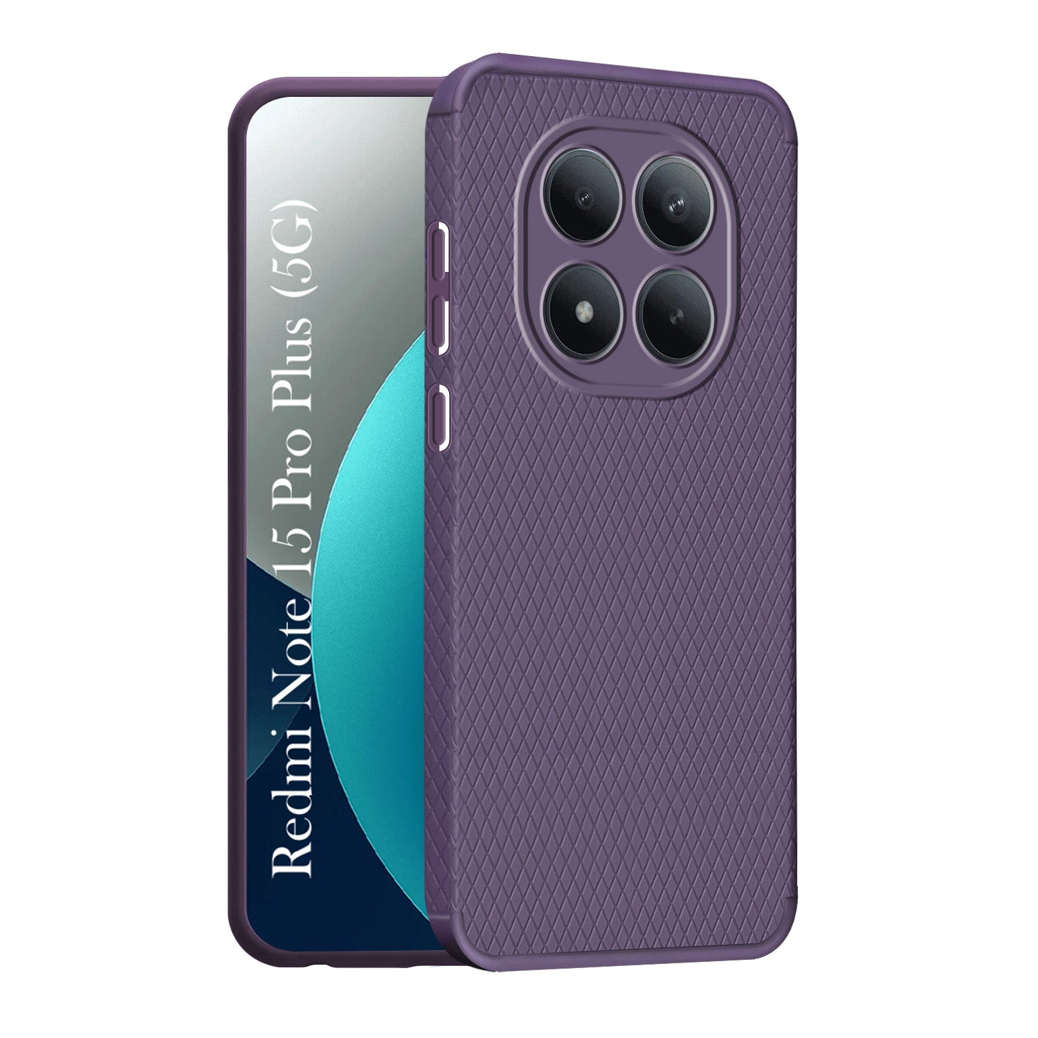 For Xiaomi Redmi Note 15 Pro Plus 5G Back Cover Case Liquid Silicone (Camera Protection | Side Grip Texture | Soft and Flexible)