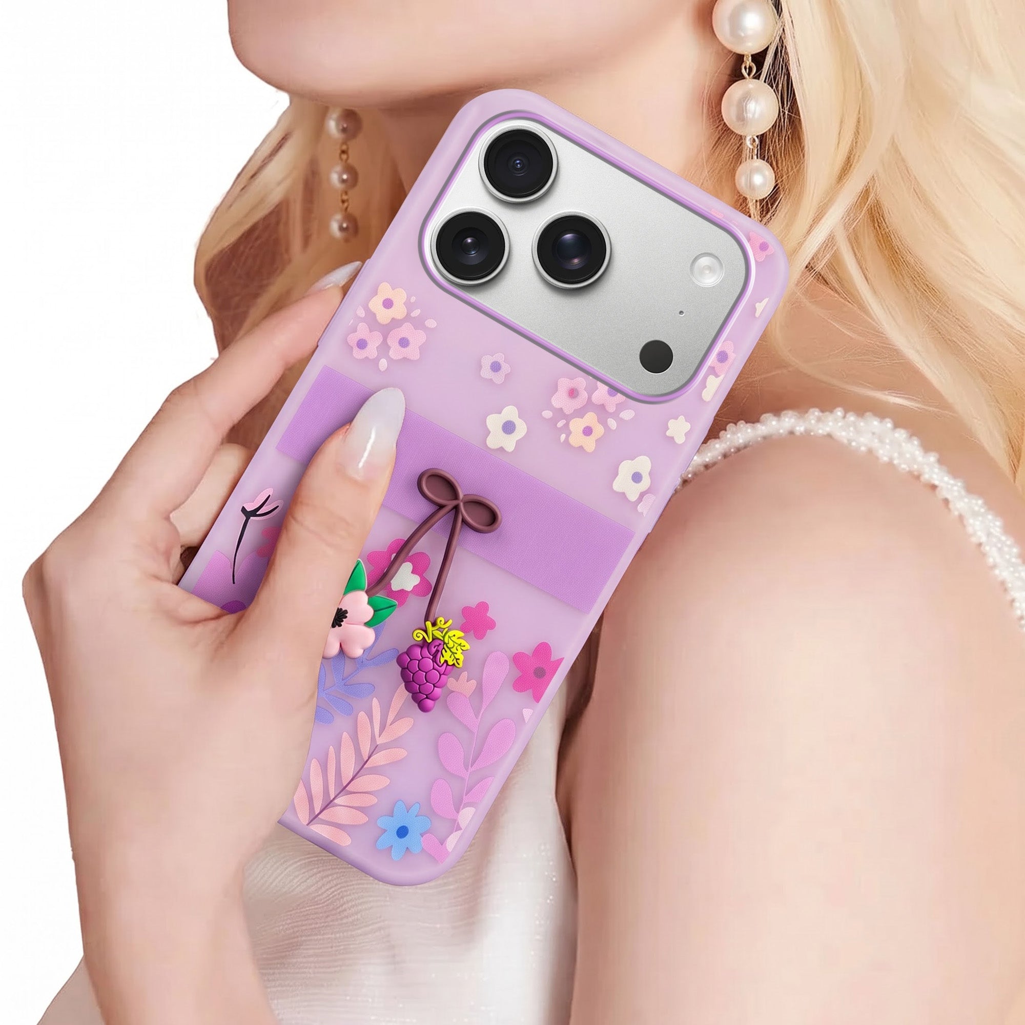 For Apple iPhone 17 Pro Back Cover Case (3D Cute Cartoons | Hard Back Side Soft | Matte Premium Finish | HD Printing)