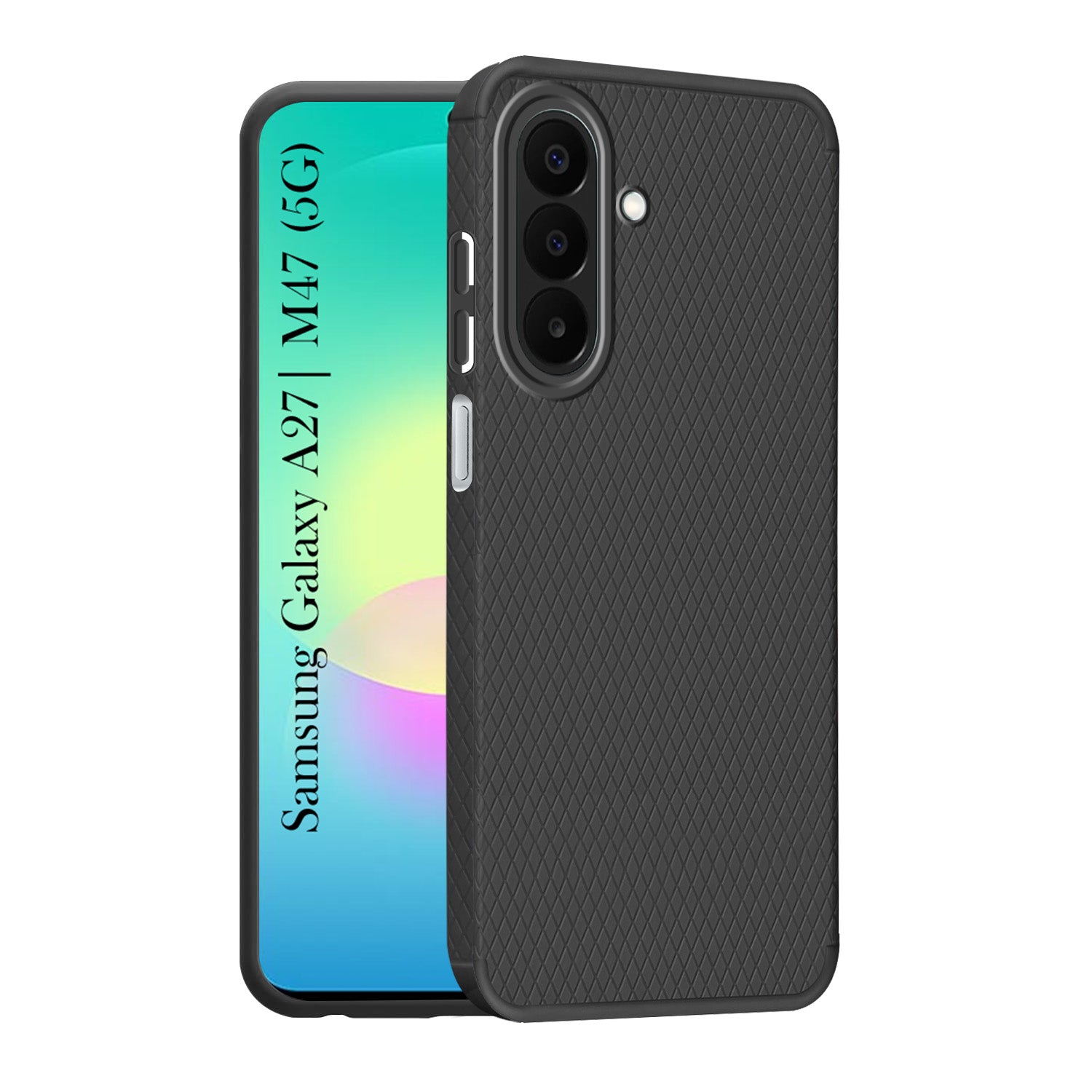 For Samsung Galaxy A27 5G | Samsung Galaxy M47 5G Back Cover Case Liquid Silicone (Camera Protection | Side Grip Texture | Soft and Flexible)