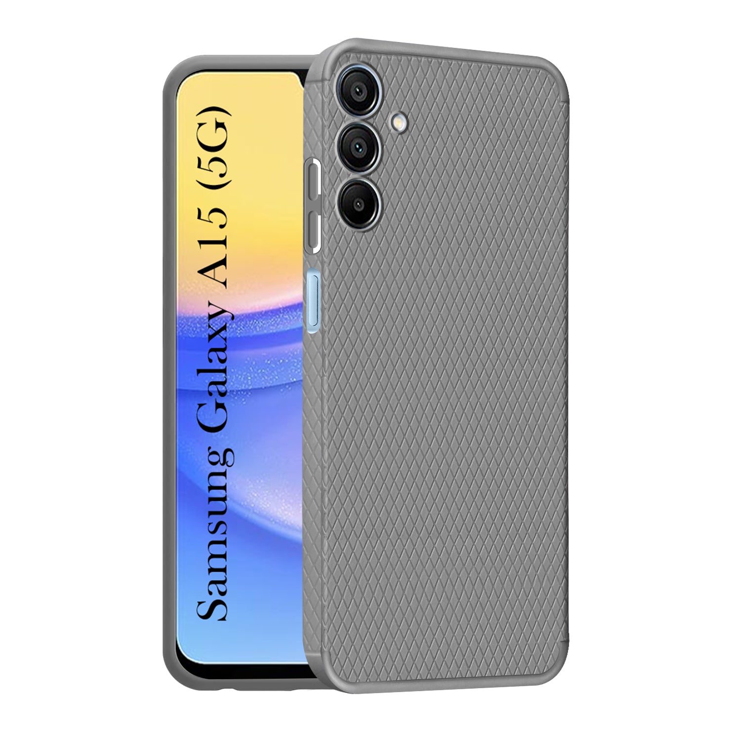 For Samsung Galaxy A15 5G  Back Cover Case (Liquid Silicone | Side Grip | Camera Protection)