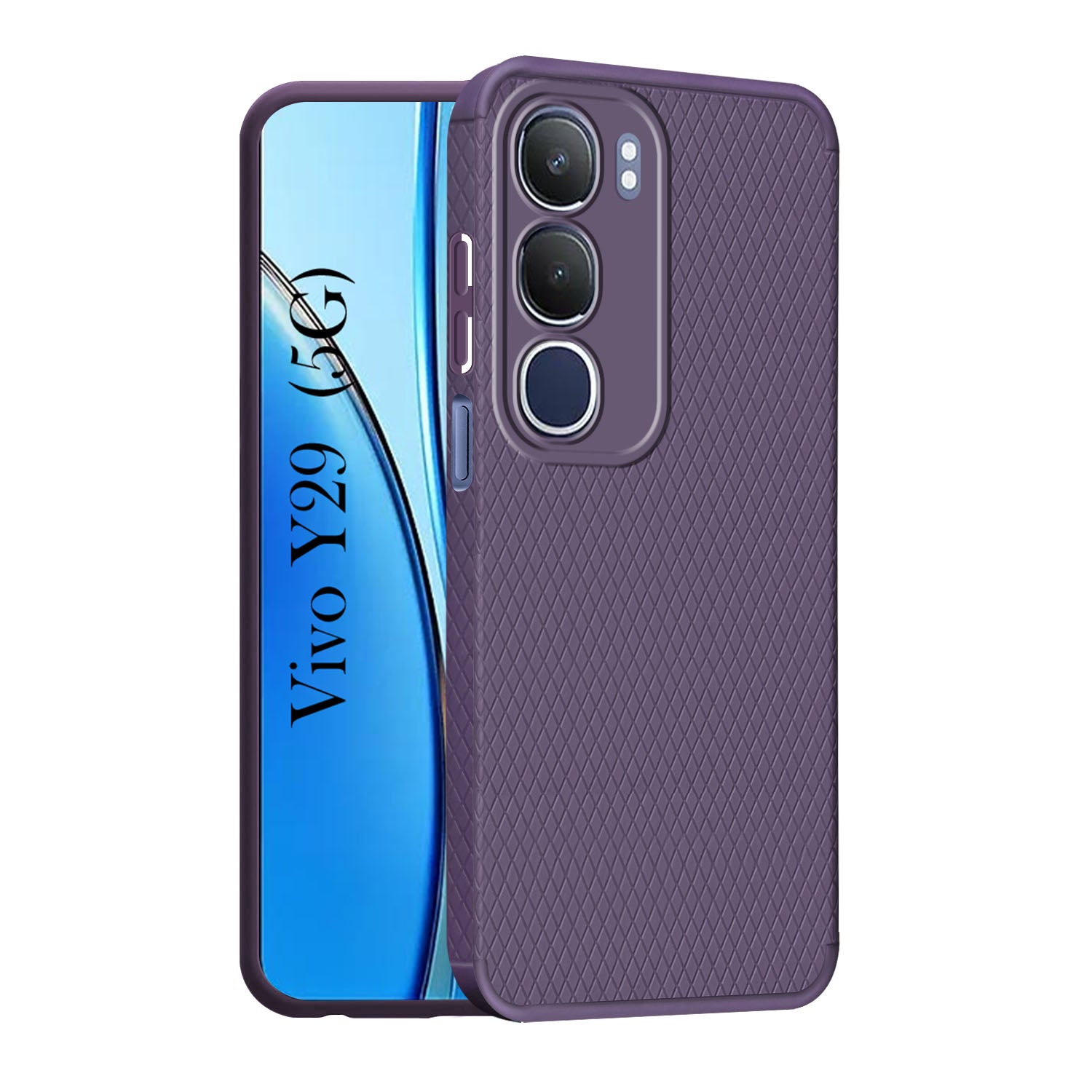 For Vivo Y29  Back Cover Case (Liquid Silicone | Side Grip | Camera Protection)