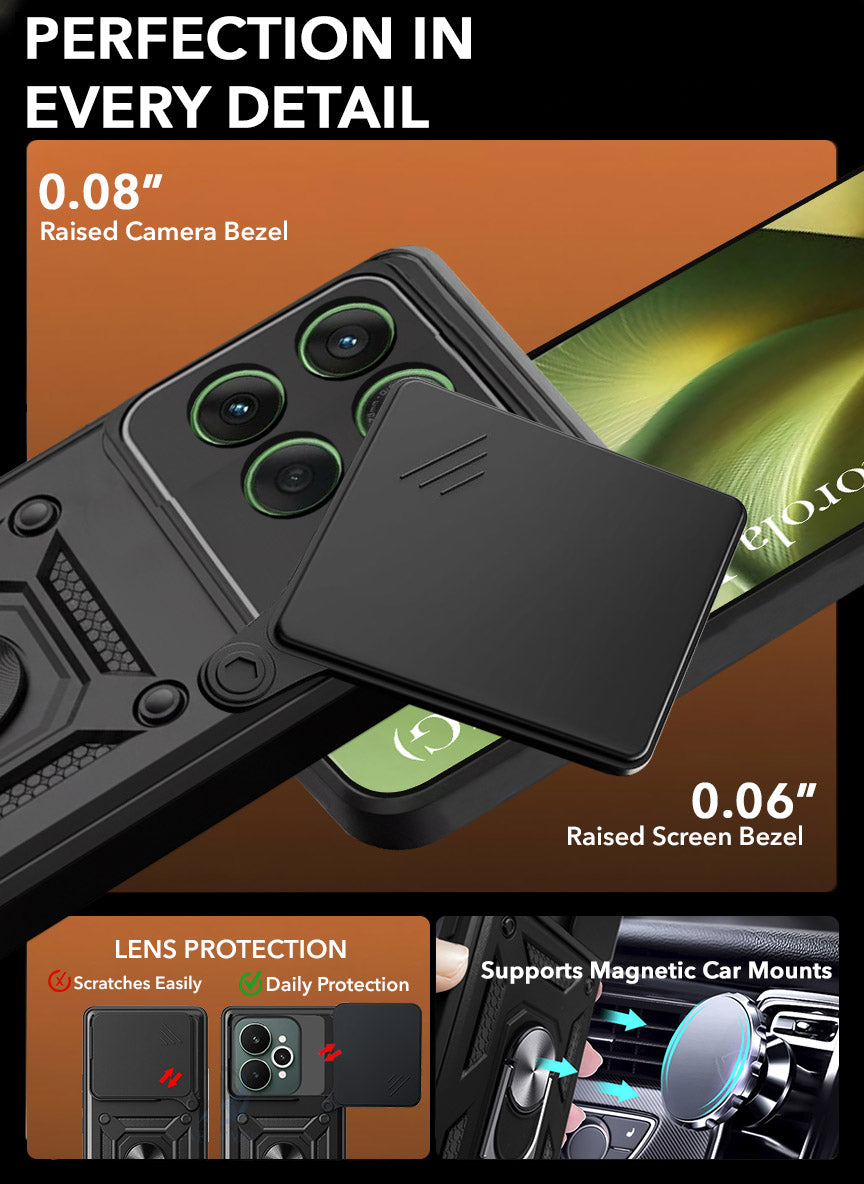 For Motorola Moto Edge 60 Back Cover Case (Hybrid Dual Armor Polycarbonate)