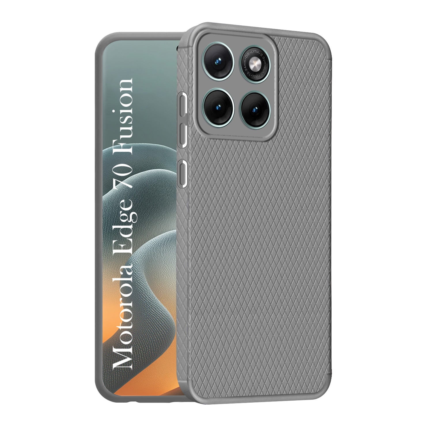 For Motorola Moto Edge 70 Fusion Back Cover Case Liquid Silicone (Camera Protection | Side Grip Texture | Soft and Flexible)