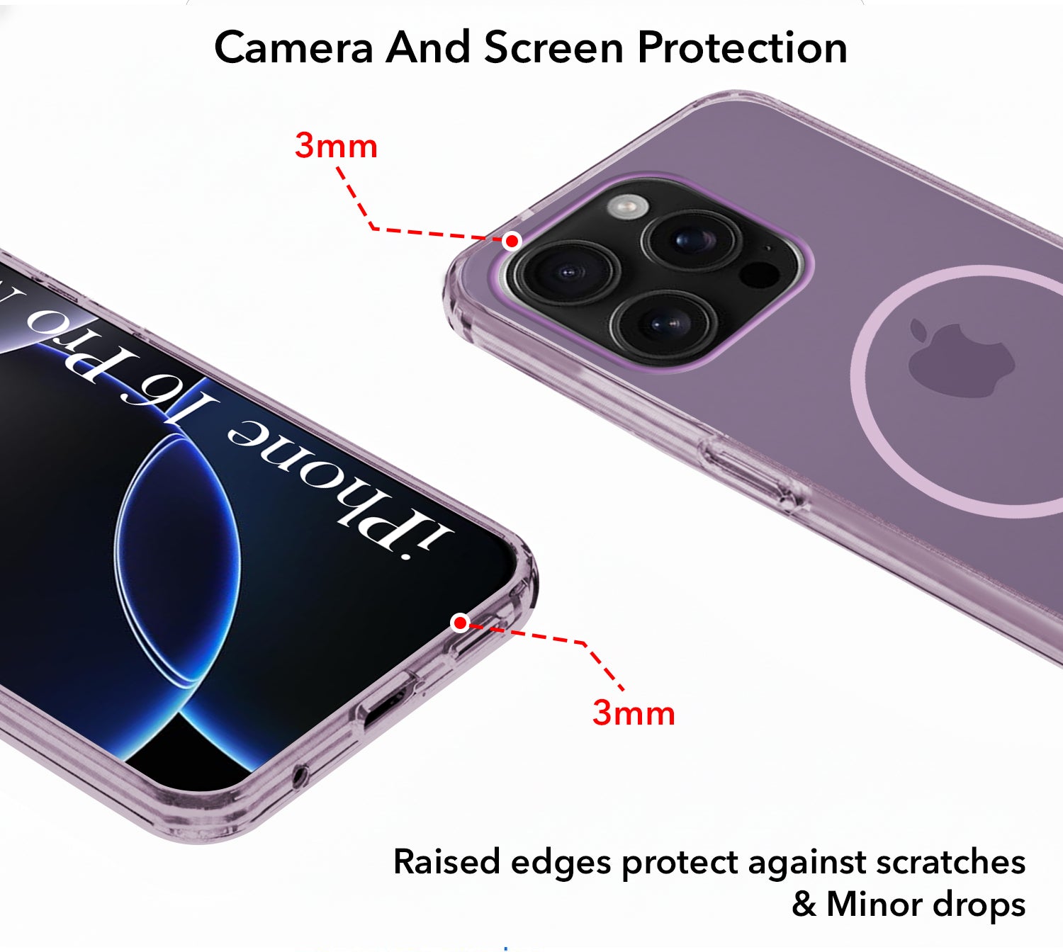 For Apple iPhone 16 Pro Max Back Cover Case Silicone (Slim Paper Thin | Camera Protection Bump | Minimalist Professional | Soft Flexible)