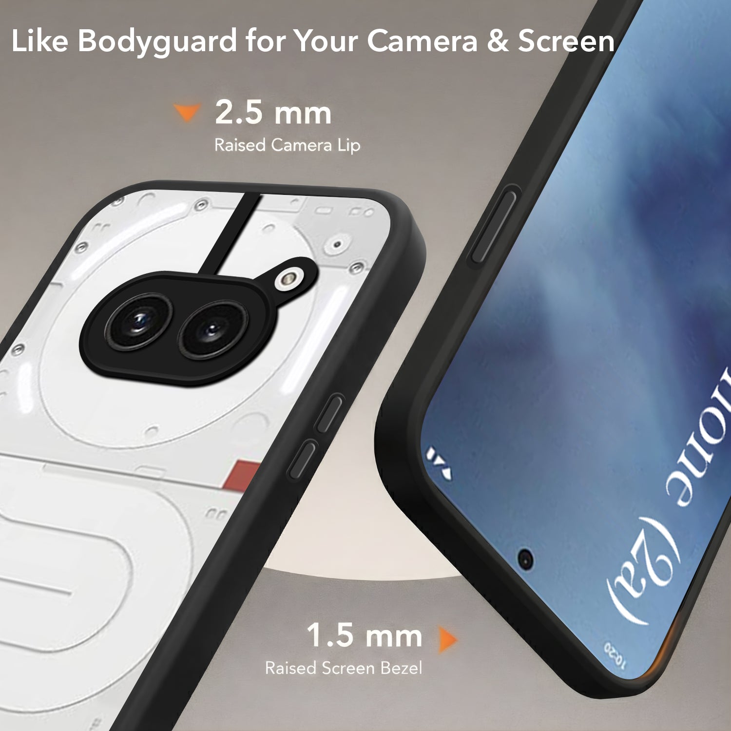 For Nothing Phone 2A 5G Back Cover Case (Built-in Stand | Lifetime Anti Yellow | Kickstand Shockproof | Camera Protection | MagSafe Compatible)