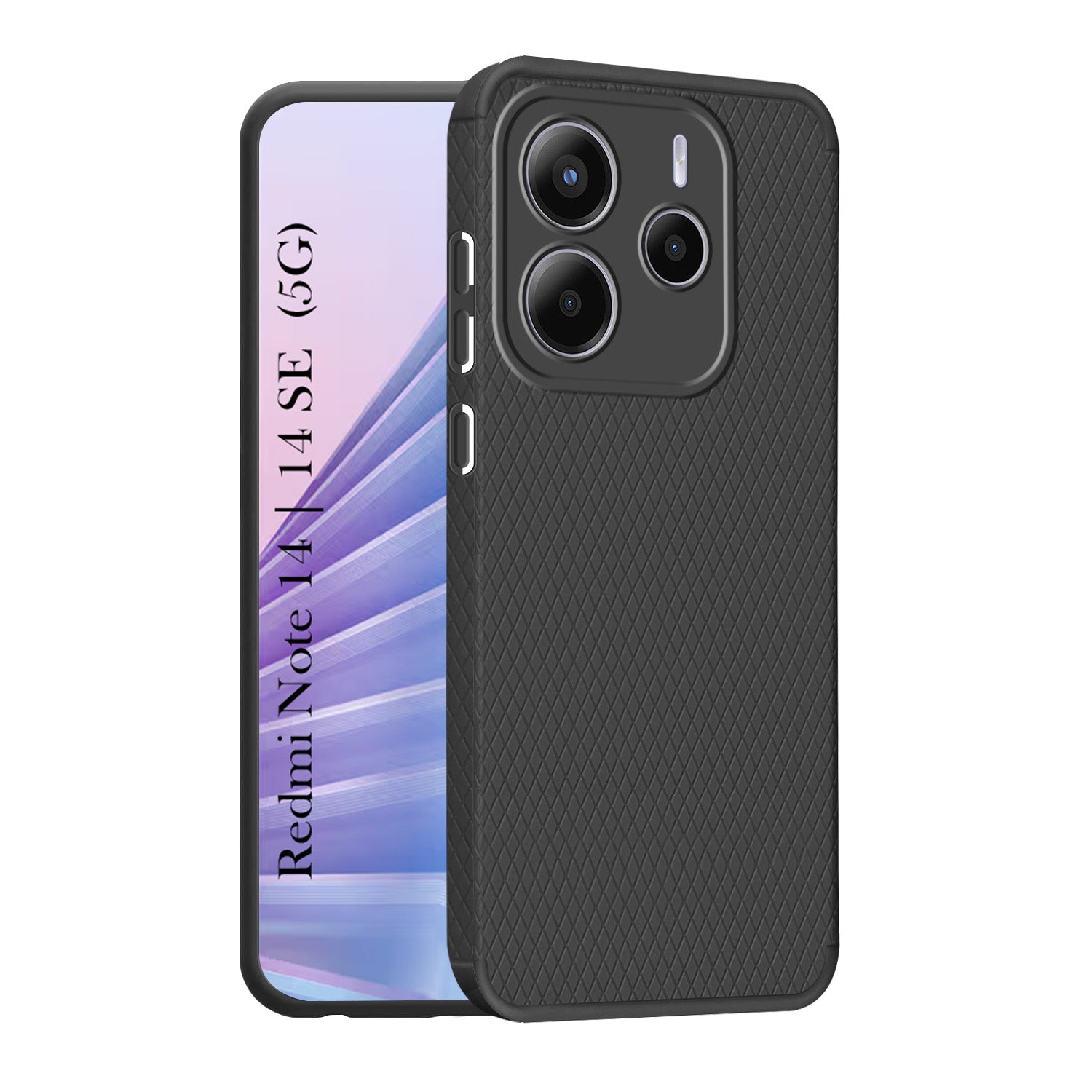 For Redmi Note 14 | Redmi Note 14 SE Back Cover Case (Liquid Silicone | Side Grip | Camera Protection)