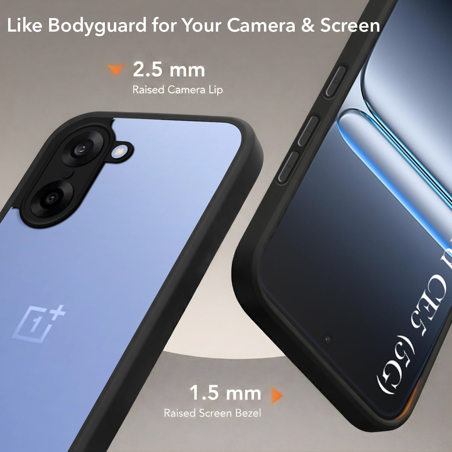 For Oneplus Nord CE 5 Back Cover Case (Built-in Stand | Lifetime Anti Yellow | Kickstand Shockproof | Camera Protection | MagSafe Compatible)