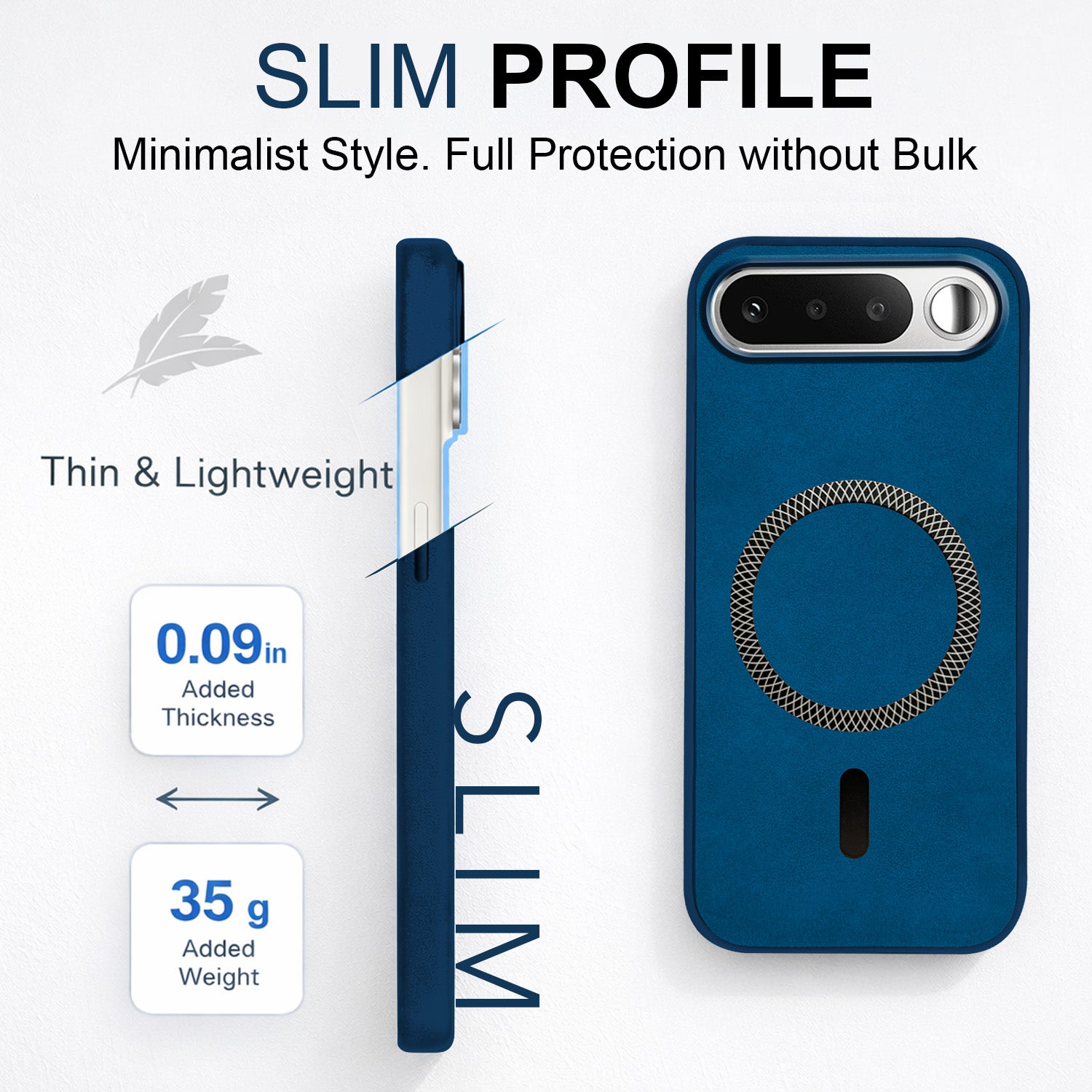 For Realme 16 Back Cover Case Leather Finish (MagSafe Compatible Wireless Charging | Soft Touch | Camera Bump Protection)