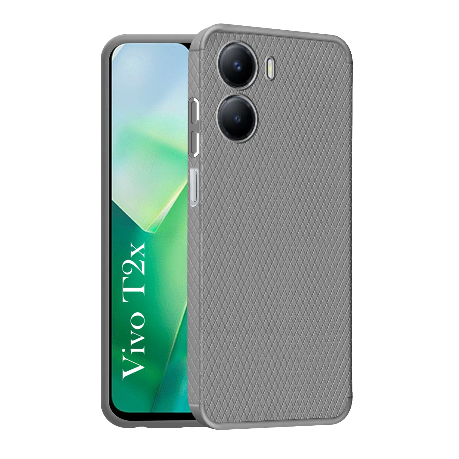 For Vivo T2x Back Cover Case (Liquid Silicone | Side Grip | Camera Protection)
