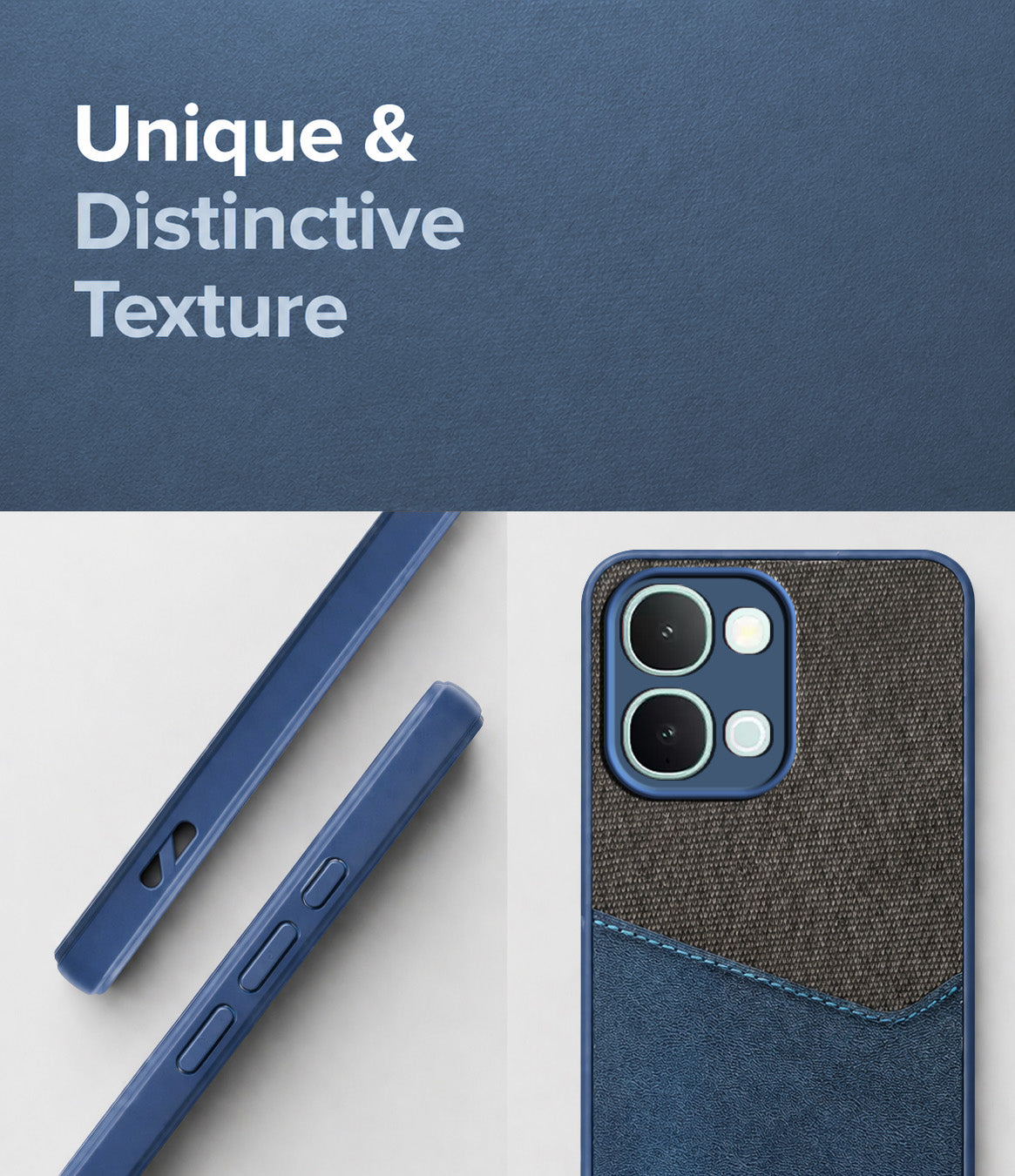 For Vivo iQOO Z11x Back Cover Case (Dual PU Leather Stitch | Professional Minimalist | Soft and Flexible)