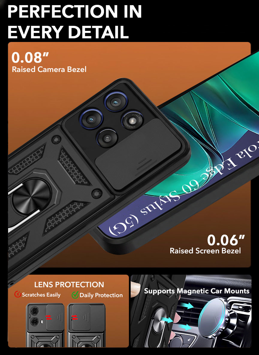 For Motorola Moto Edge 60 Stylus Back Cover Case  (Hybrid Dual Armor Polycarbonate)