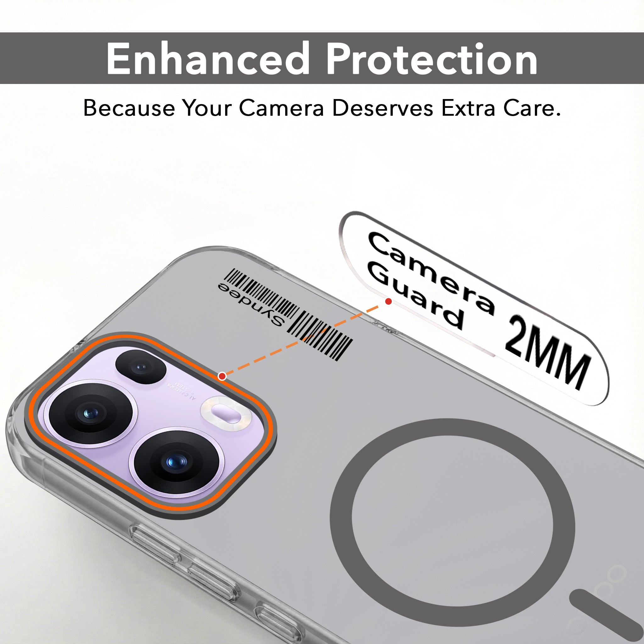 For Oppo Reno 13 Pro 5G | Oppo Reno 13 Pro 5G Back Cover Case (Soft Touch | Camera Bump Protection | MagSafe Compatible | Matte Finish)