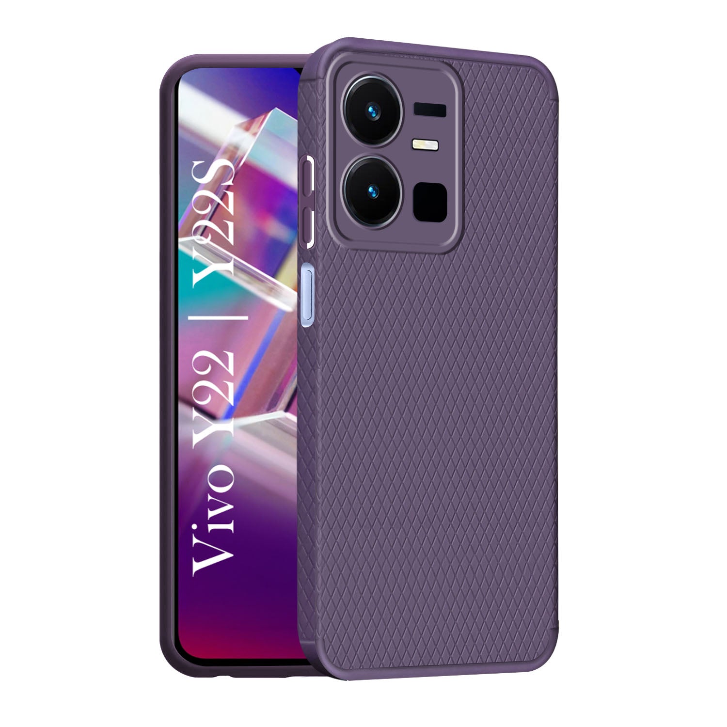 For Vivo Y22 | Vivo Y22s Back Cover Case Liquid Silicone (Camera Protection | Side Grip Texture | Soft and Flexible)