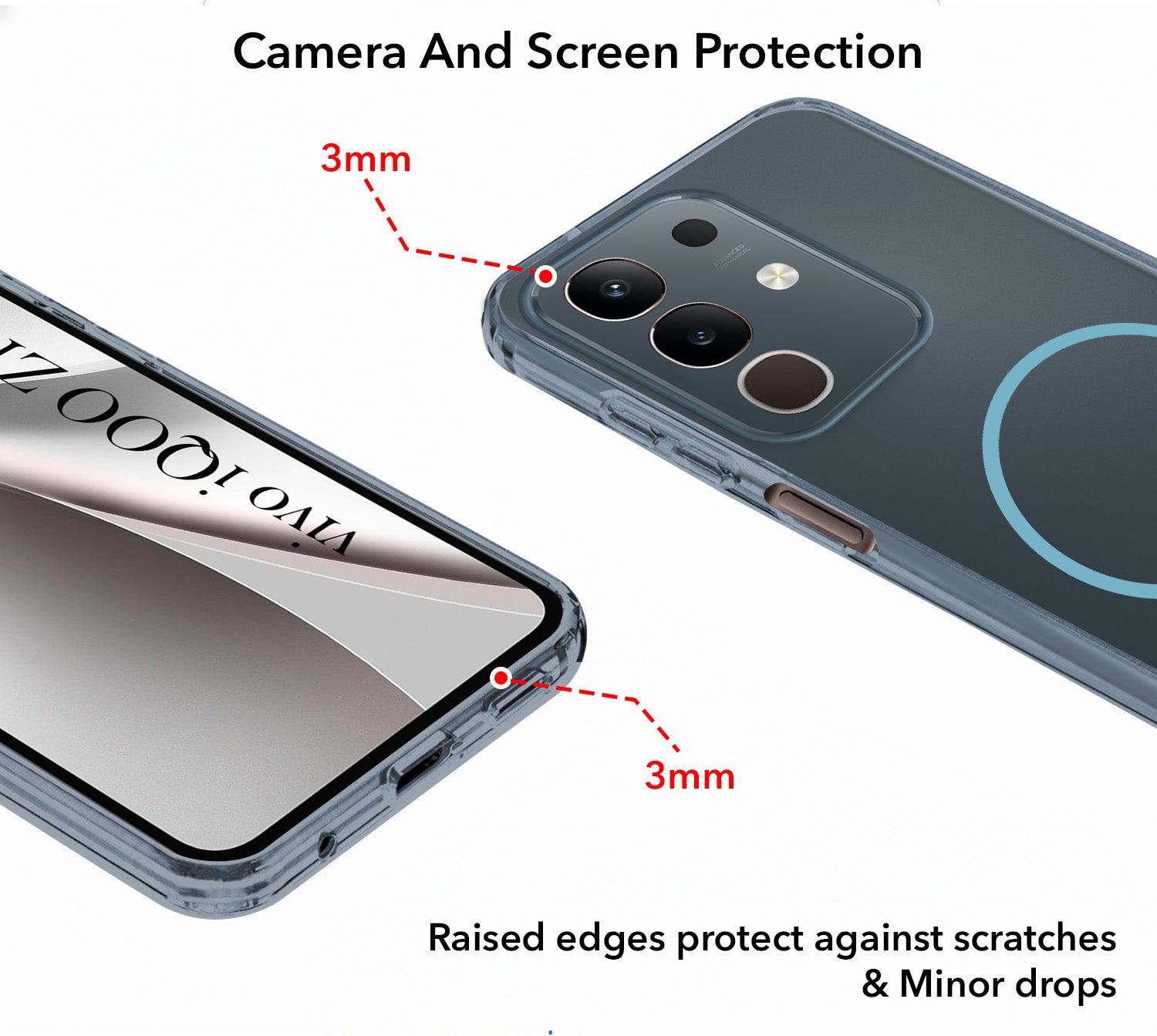 For Vivo iQOO Z10x Back Cover Case Silicone (Slim Paper Thin | Camera Protection Bump | Minimalist Professional | Soft Flexible)