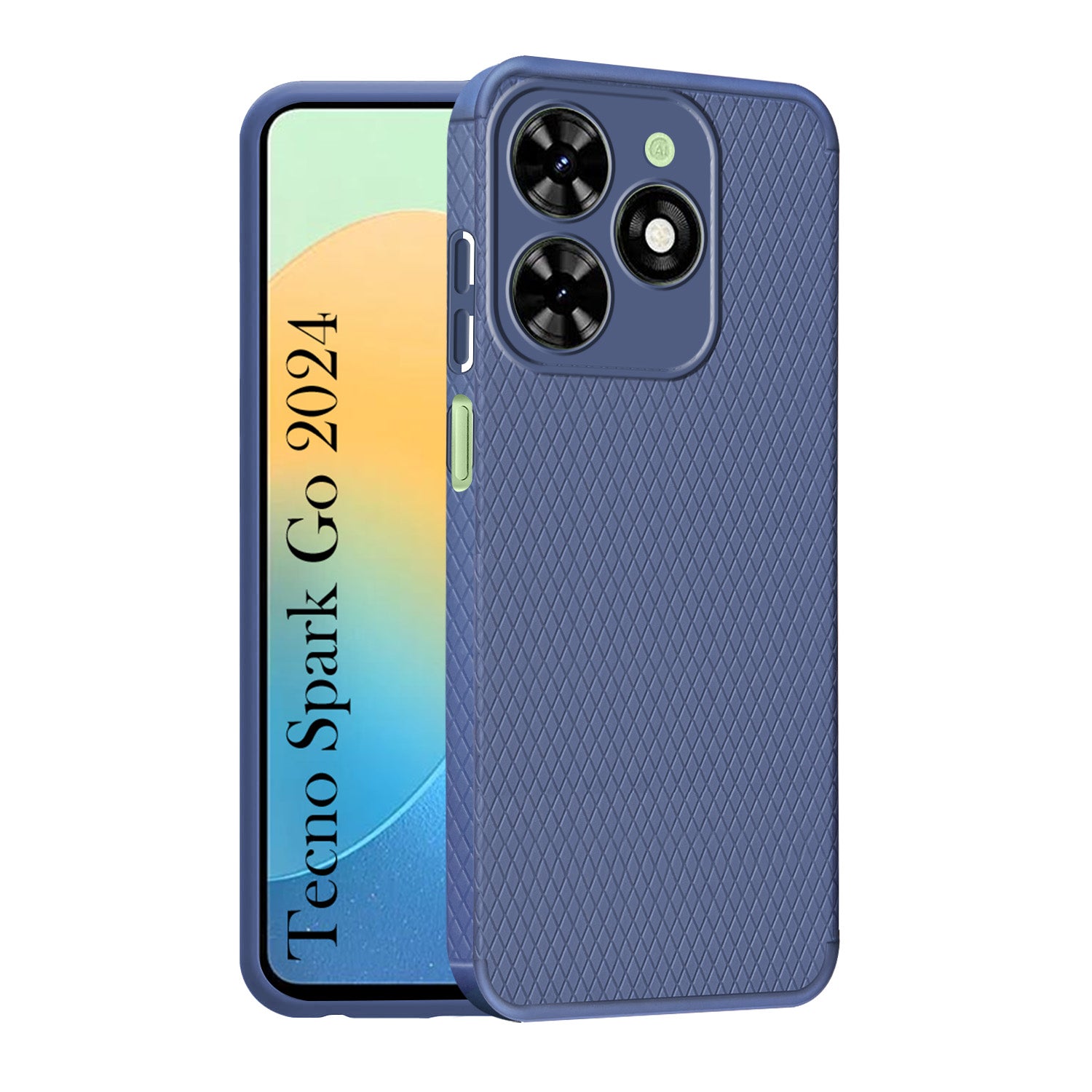 For Tecno Spark Go 2024 Back Cover Case (Liquid Silicone | Side Grip | Camera Protection)