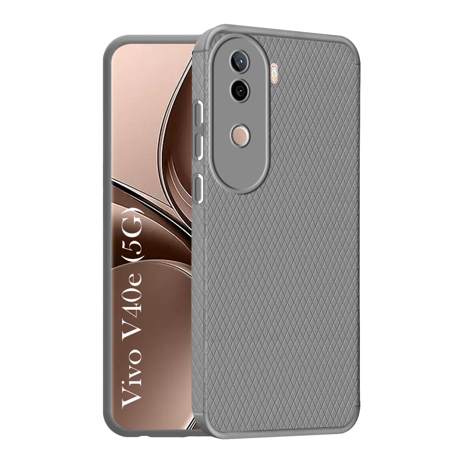 For Vivo V40e Back Cover Case (Liquid Silicone | Side Grip | Camera Protection)