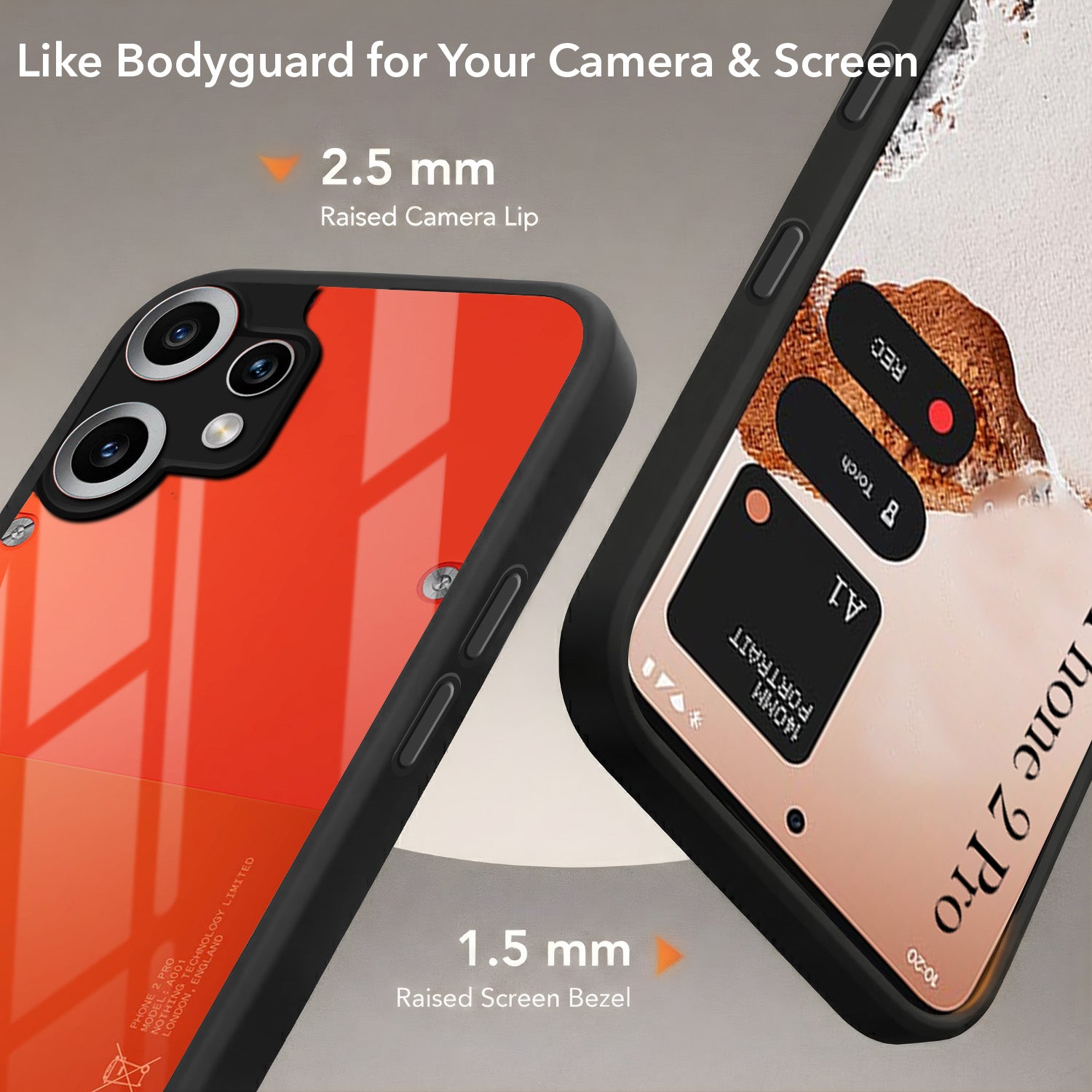 For Nothing CMF Phone 2 Pro Back Cover Case (Built-in Stand | Lifetime Anti Yellow | Kickstand Shockproof | Camera Protection | MagSafe Compatible)