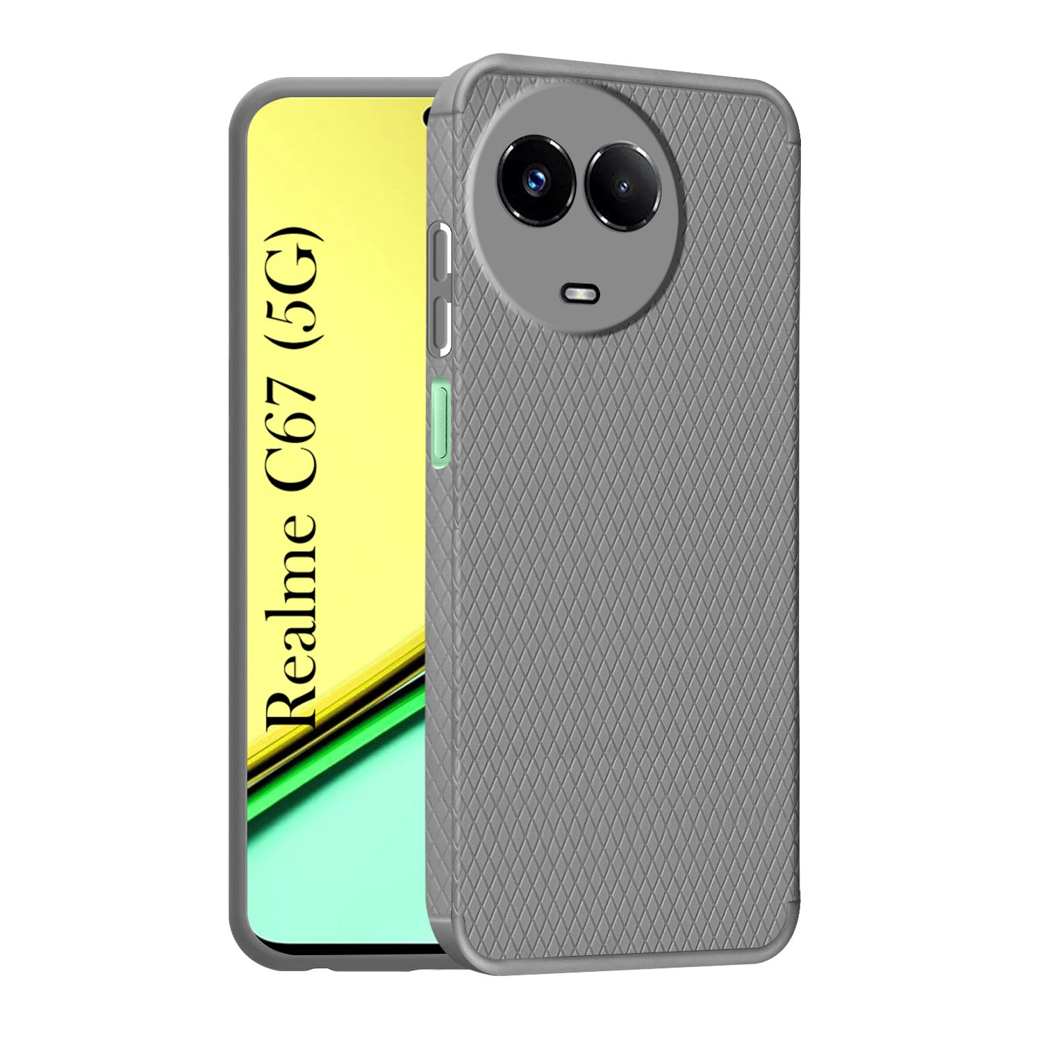 For Realme C67 Back Cover Case (Liquid Silicone | Side Grip | Camera Protection)