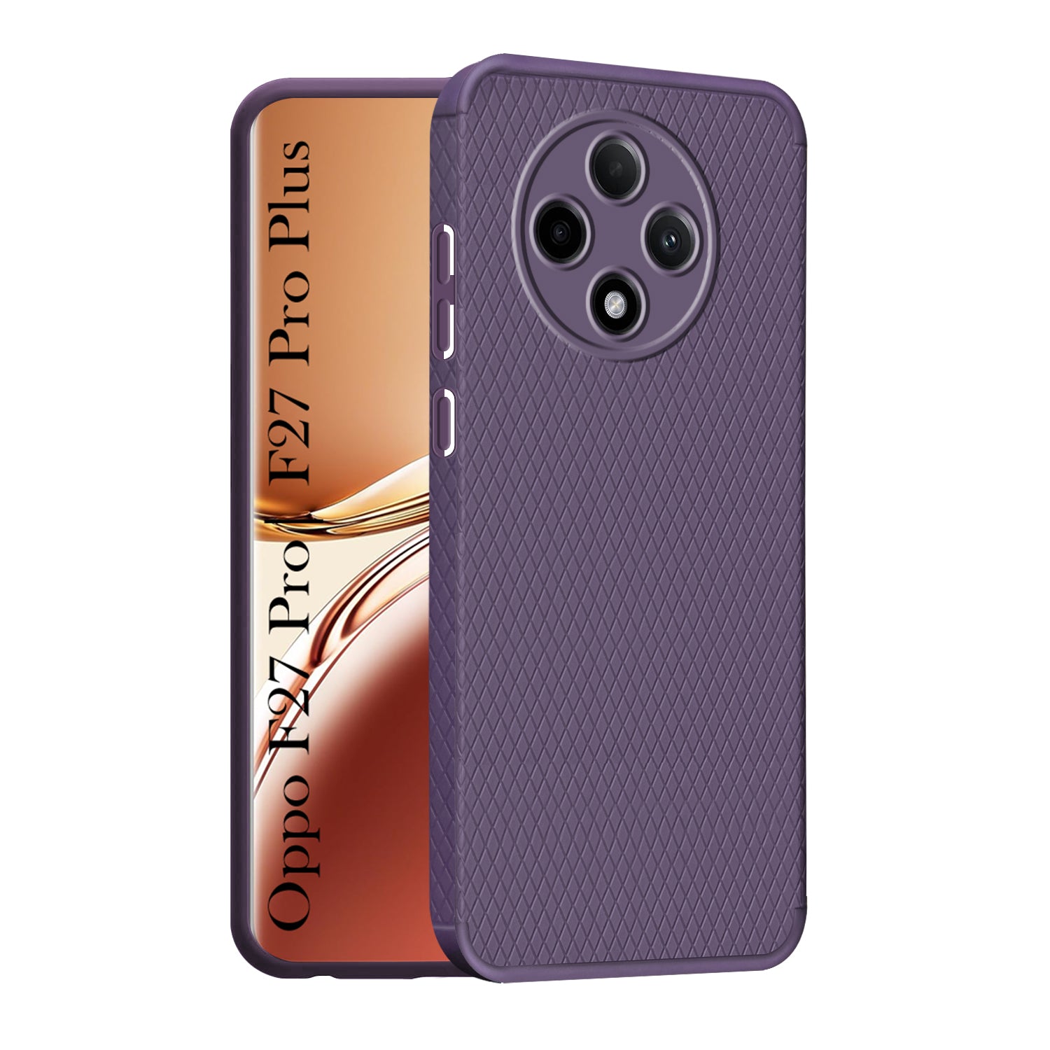For Oppo F27 Pro | Oppo F27 Pro Plus 5G Back Cover (Liquid Silicone | Side Grip | Camera Protection)