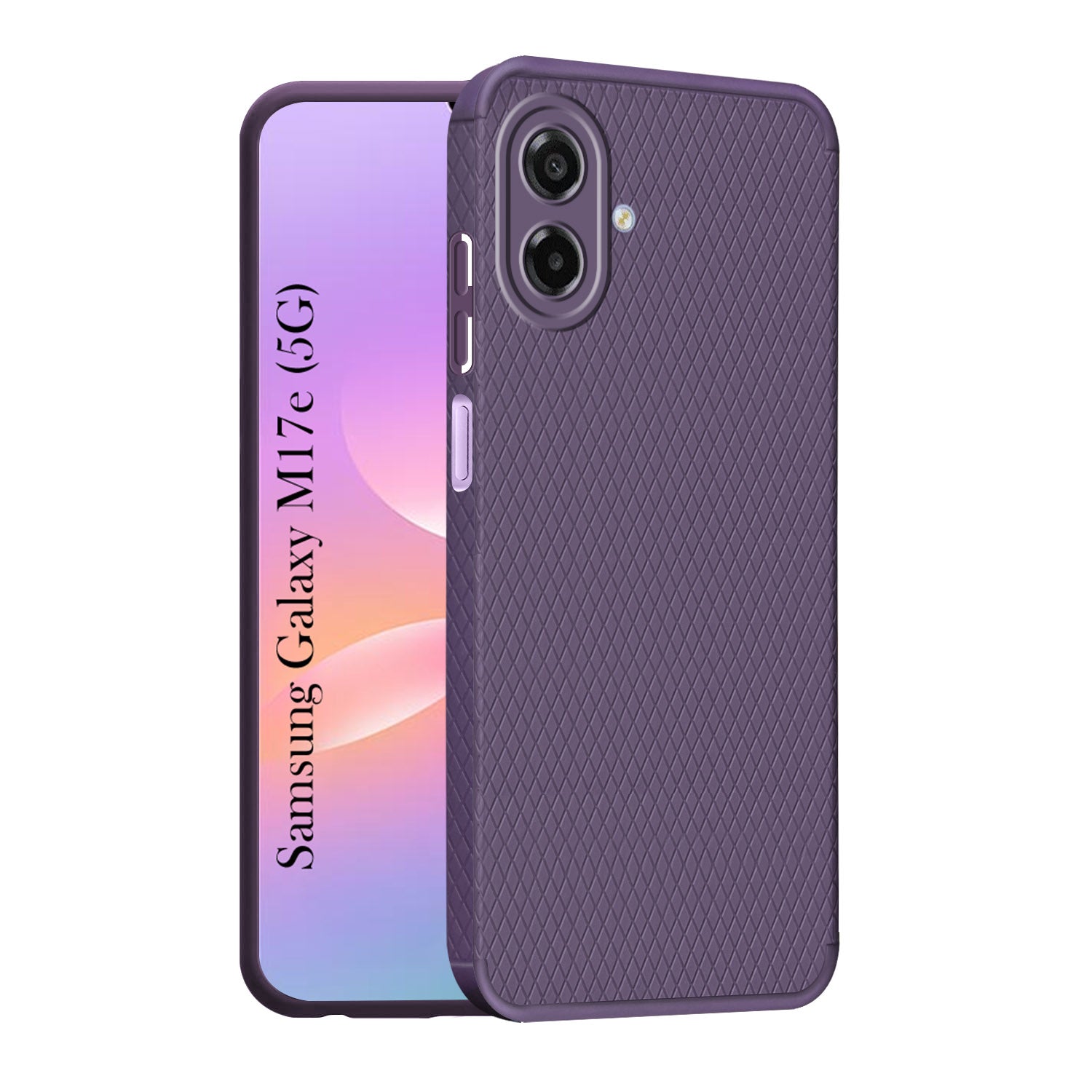 For Samsung Galaxy M17e Back Cover Case Liquid Silicone (Camera Protection | Side Grip Texture | Soft and Flexible)