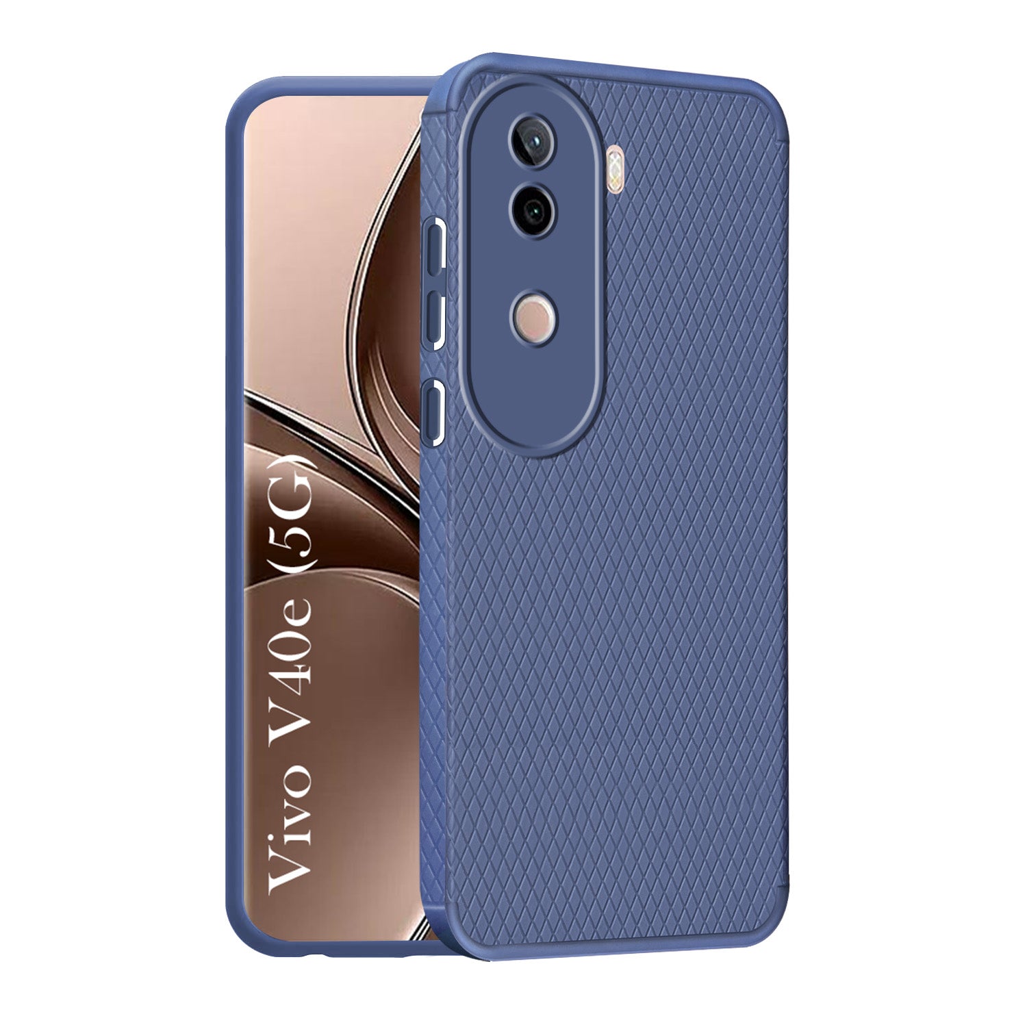 For Vivo V40e Back Cover Case (Liquid Silicone | Side Grip | Camera Protection)