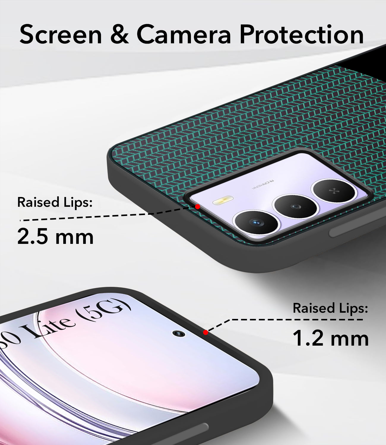 For Realme Narzo 80 Lite 5G Back Cover Case (Elegant PU Leather Finish | Premium Minimalist Professional | Camera Protection Bump)