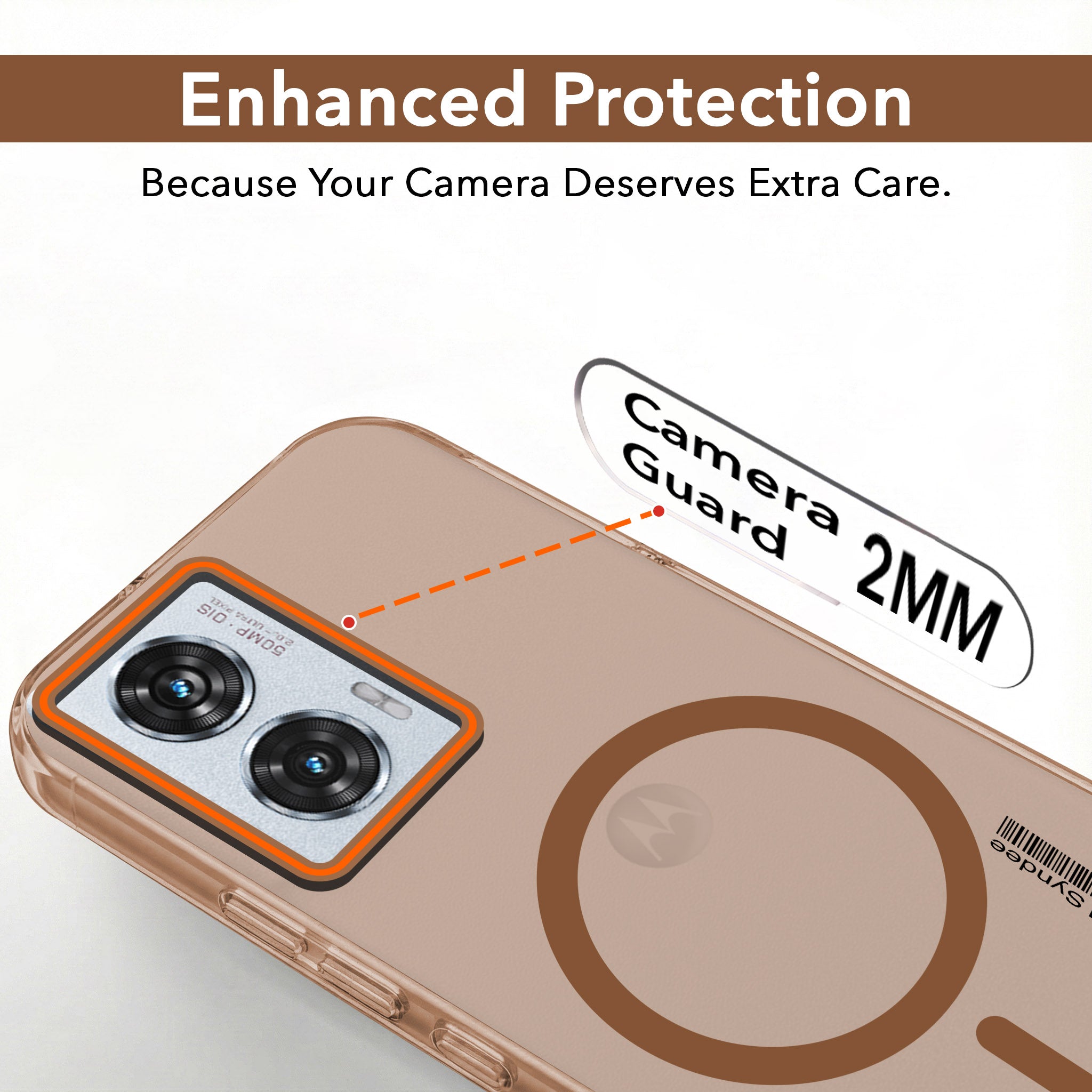 For Motorola Moto Edge 50 Fusion Back Cover Case (Soft Touch | Camera Bump Protection | MagSafe Compatible | Matte Finish)