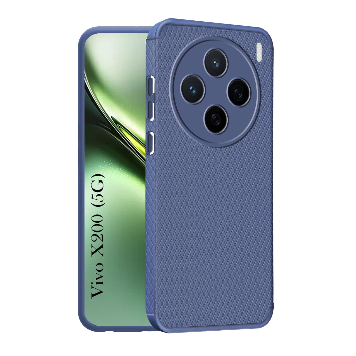 For Vivo X200 5G Back Cover Case (Liquid Silicone | Side Grip | Camera Protection)