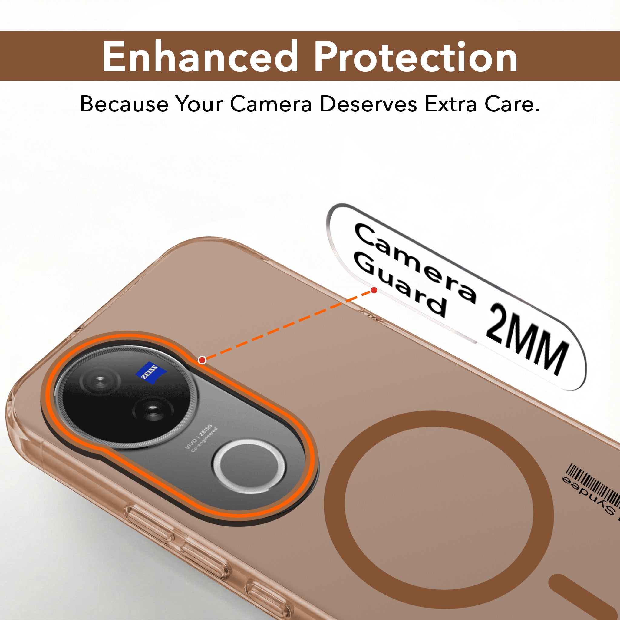 For Vivo V50 | Vivo V50e Back Cover Case (Soft Touch | Camera Bump Protection | MagSafe Compatible | Matte Finish)