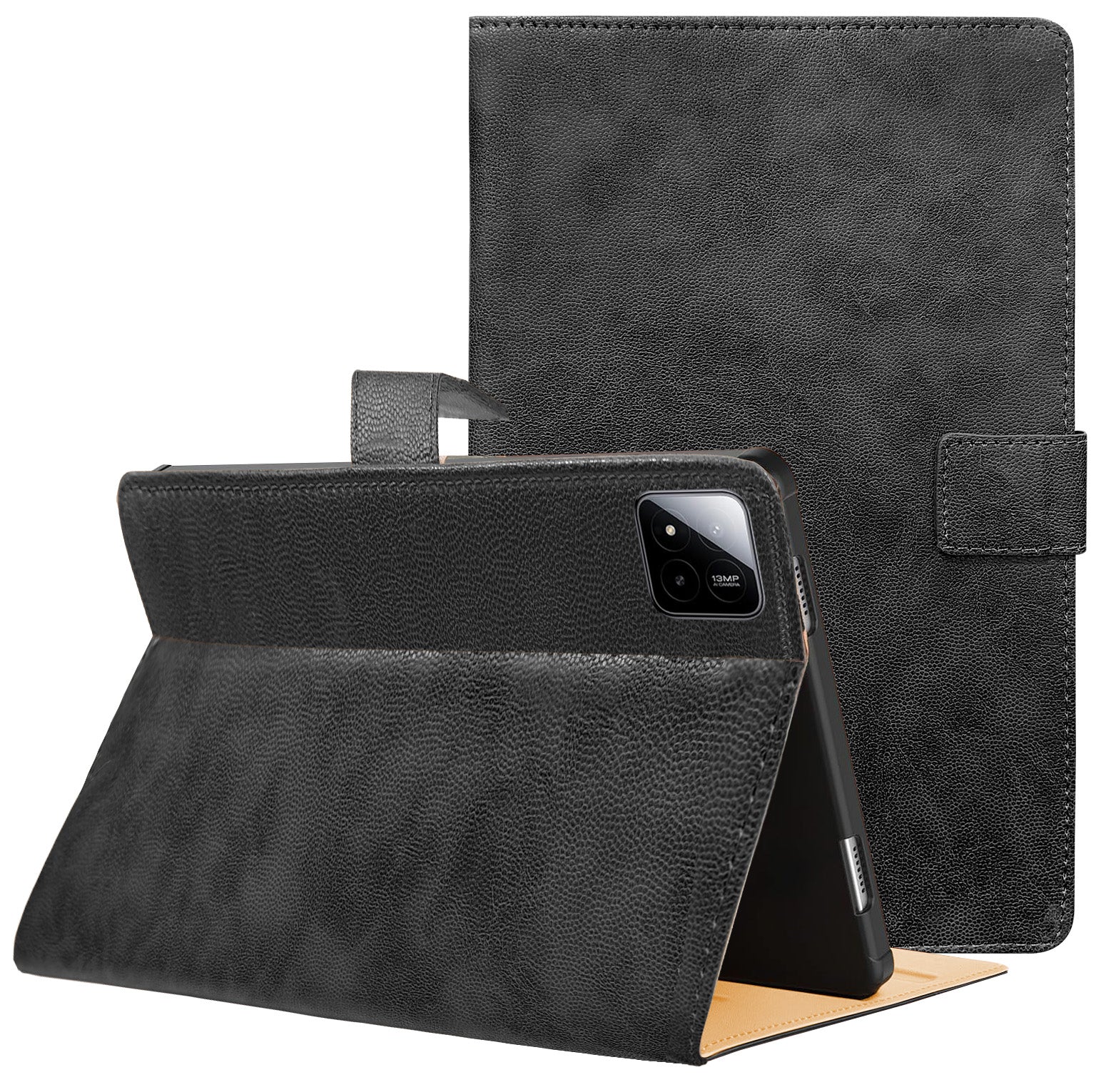 For Xiaomi Pad 7 11.17 Inch Flip Cover Folio Cover (PU Leather | Multi-Angle Smart Stand | Card Storage Slots | Silicone Back Pouch)