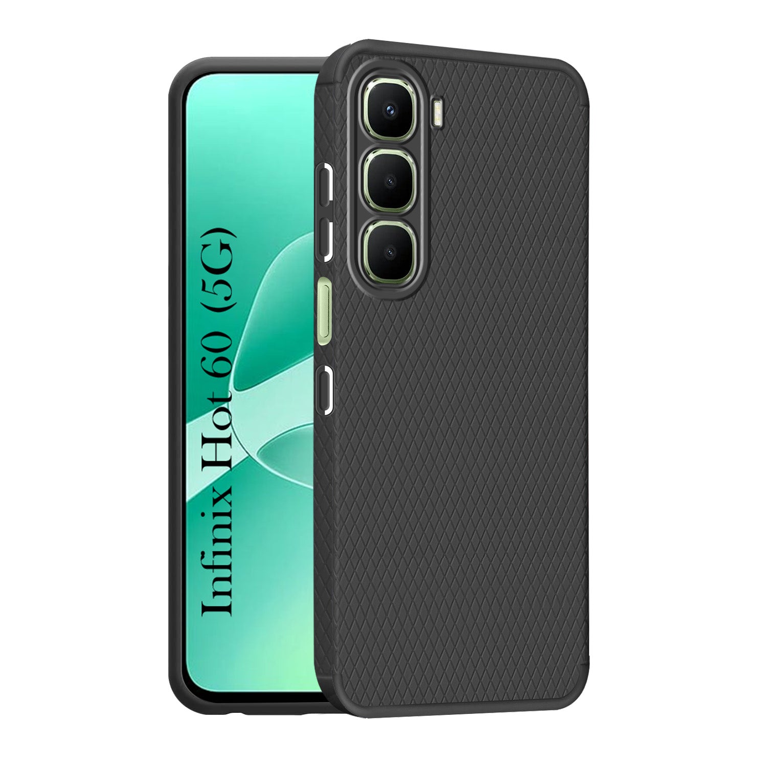 For Infinix Hot 60 5G Back Cover Case (Liquid Silicone | Side Grip | Camera Protection)