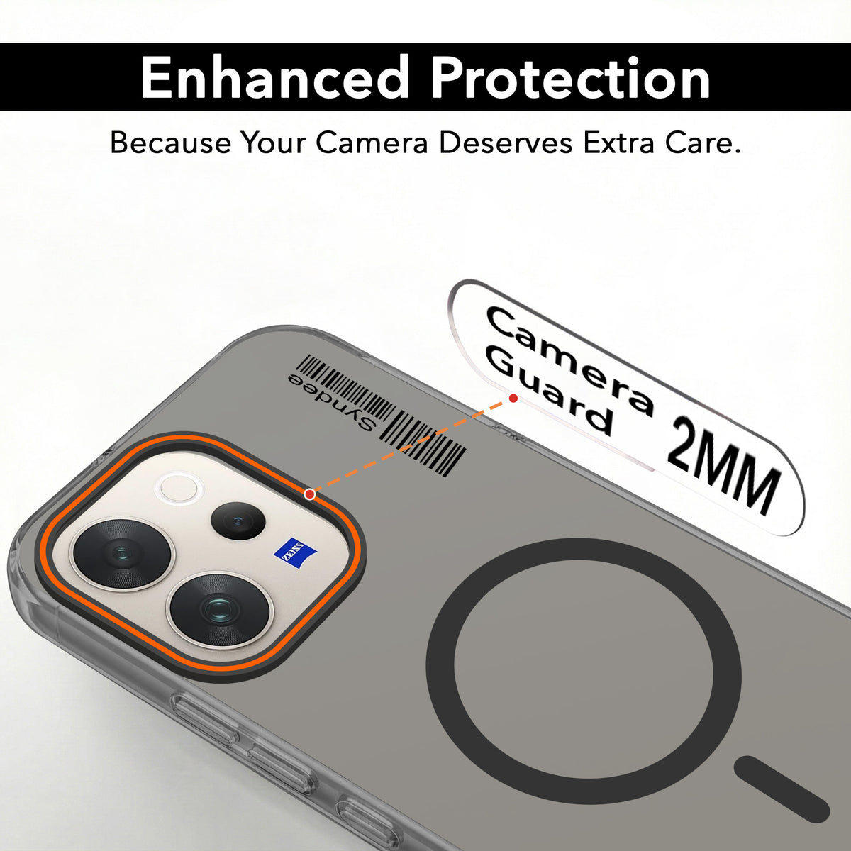 For Vivo V70 | Vivo V70 Elite 5G Back Cover Case (Soft Touch | Camera Bump Protection | MagSafe Compatible | Matte Finish)
