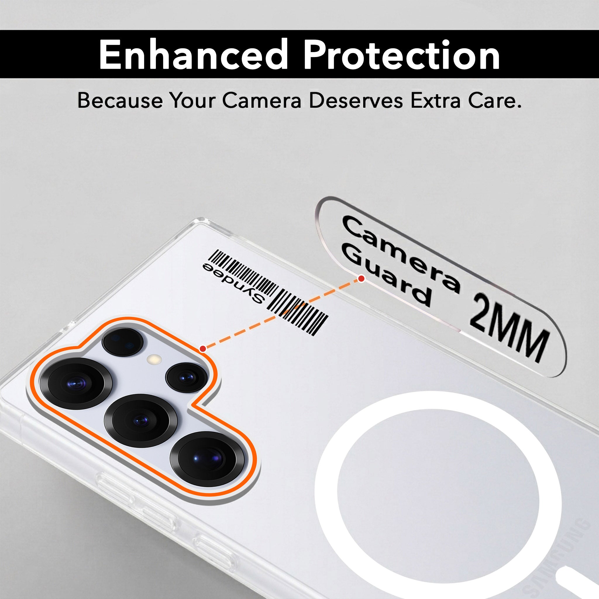 For Samsung Galaxy S25 Ultra Back Cover Case (Soft Touch | Camera Bump Protection | MagSafe Compatible | Matte Finish)