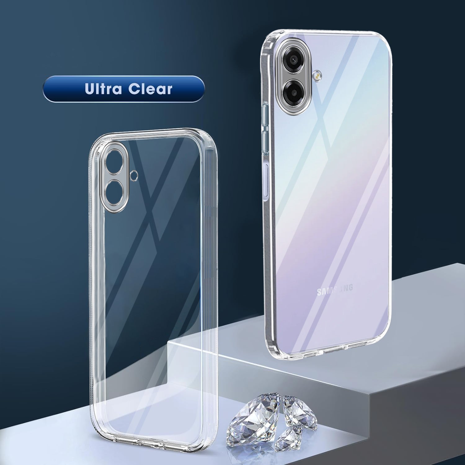 For Samsung Galaxy A07 | F70e 5G Back Cover Case Silicone (Clear Shockproof Case with Camera Protection | Soft and Flexible | Transparent)